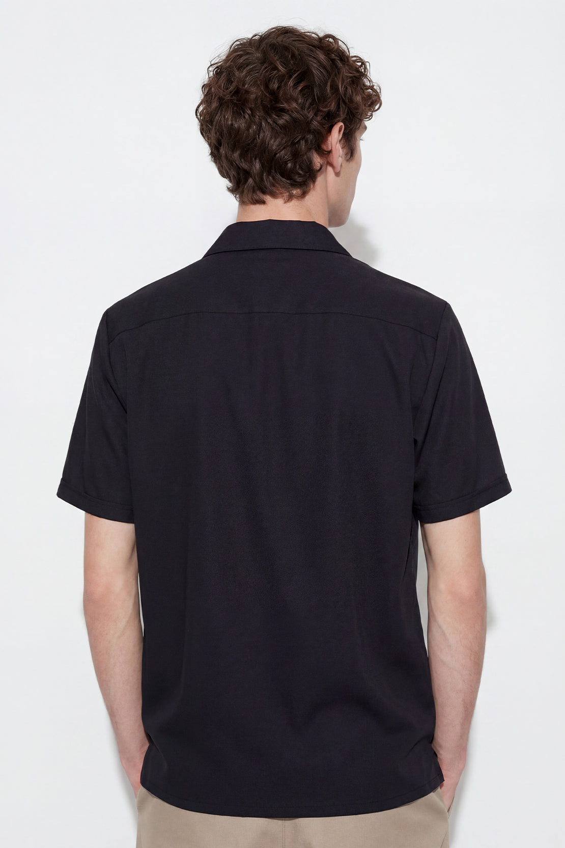 Title KOKO Pure-Ease Half-Zip Polo – Black & Sand