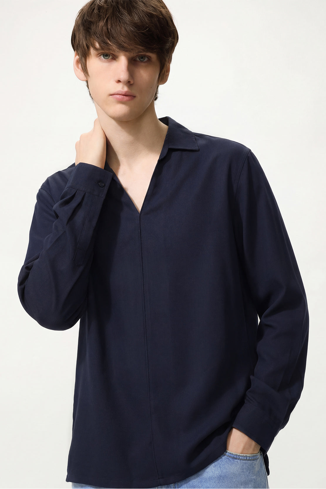 KOKO Pure-Ease Soft Collar Shirt – Navy