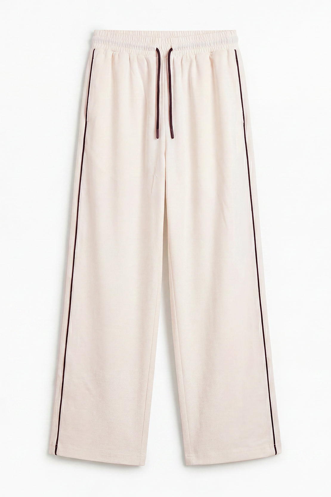 KOKO Modal Roma Side Stripe Trouser – Off-White & Black