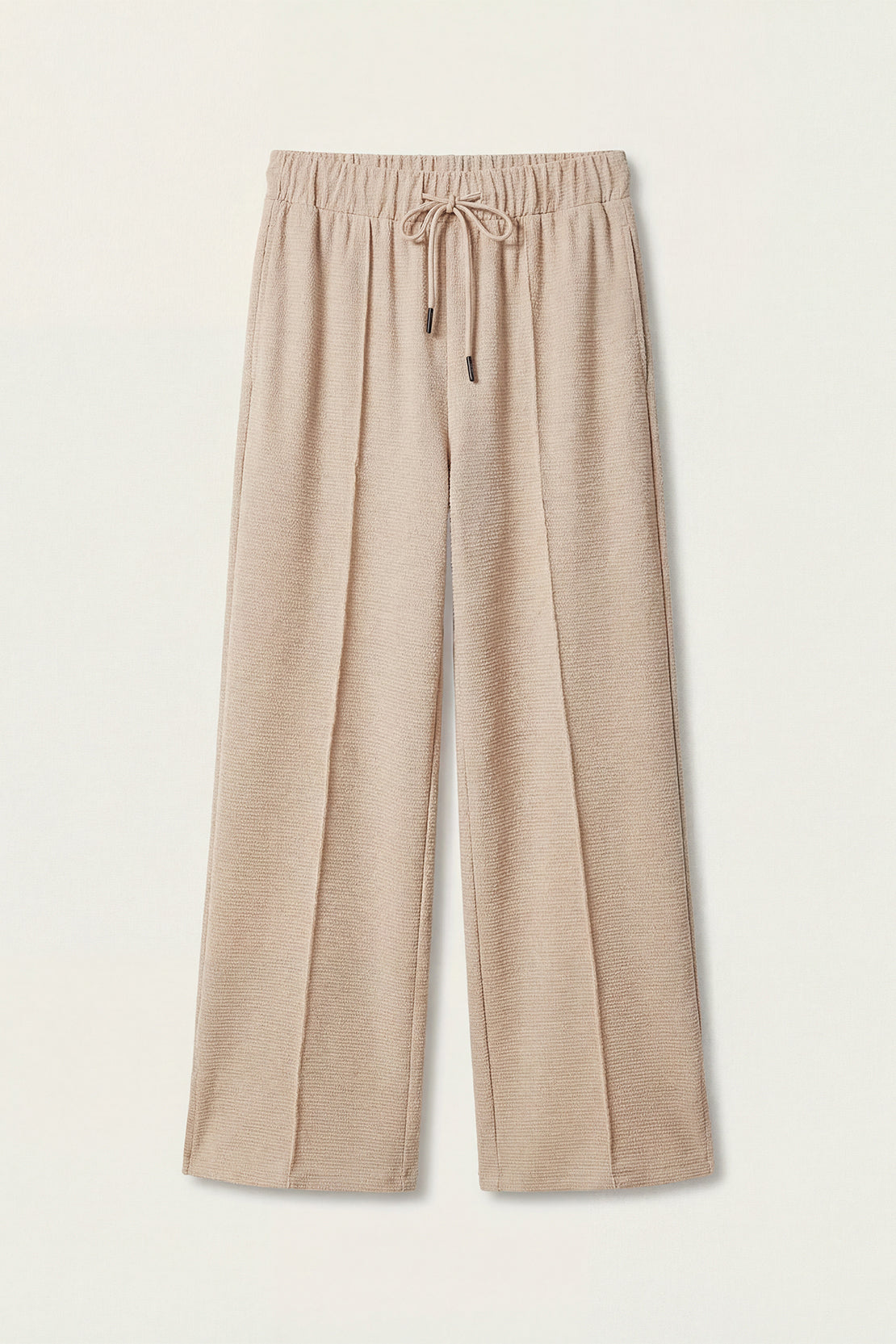 KOKO Textured Knit Relaxed Fit Trouser -Coffee, Black, Clay & Brown