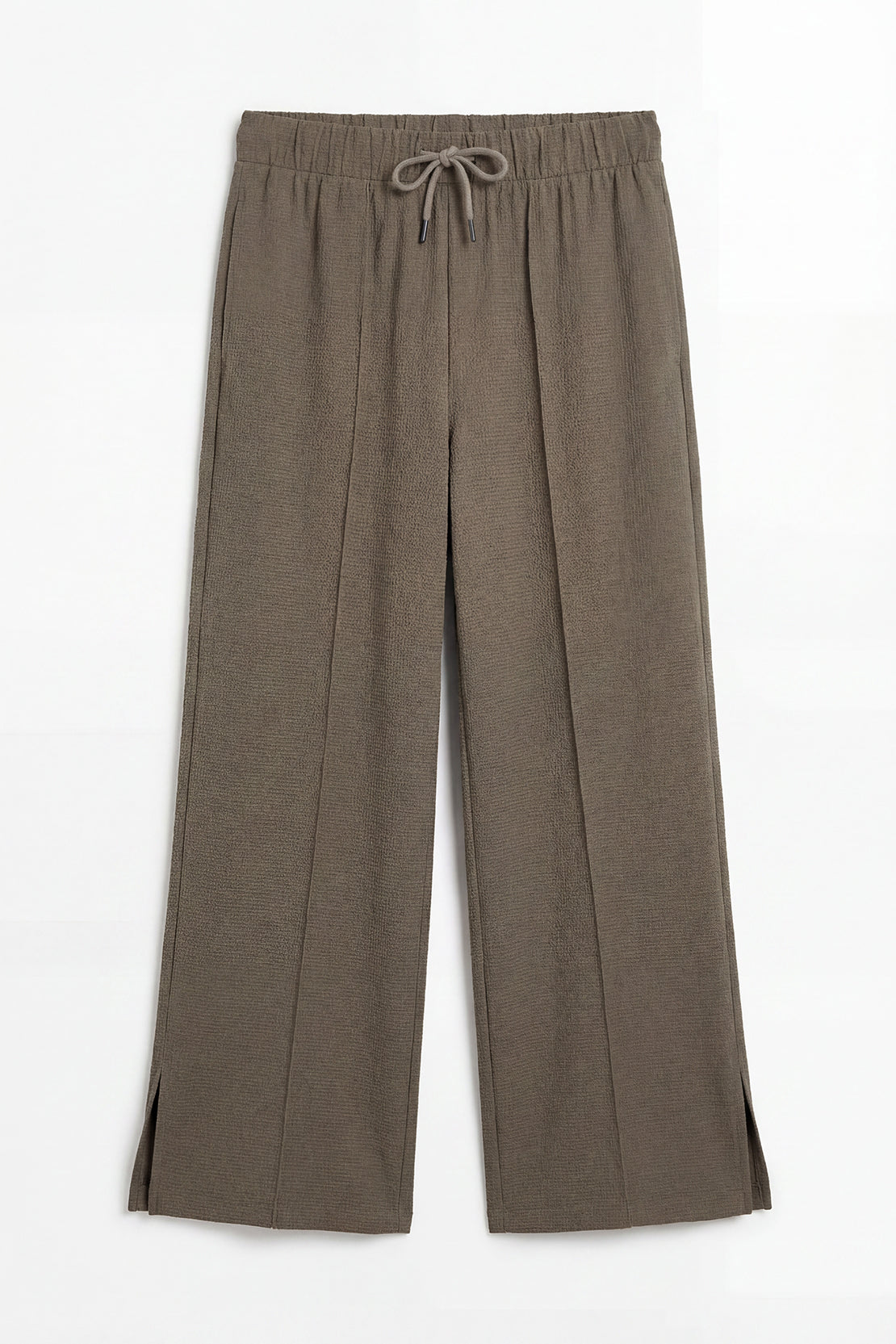 KOKO Textured Knit Relaxed Fit Trouser -Coffee, Black, Clay & Brown