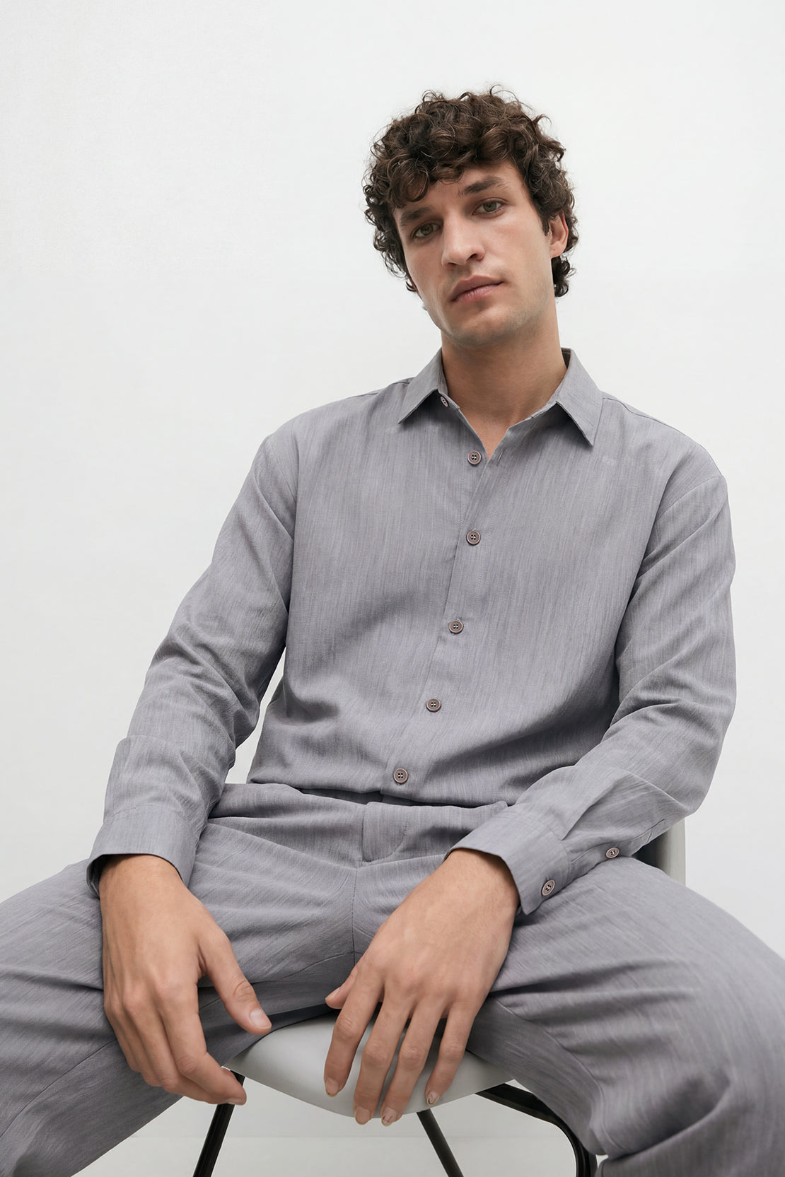 KOKO Light Weave Shirt –Grey