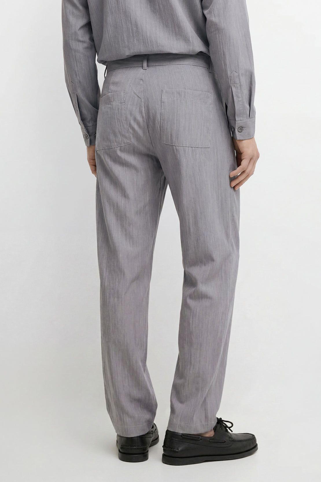 KOKO Light Weave Relaxed Drawstring Pants – Light Grey