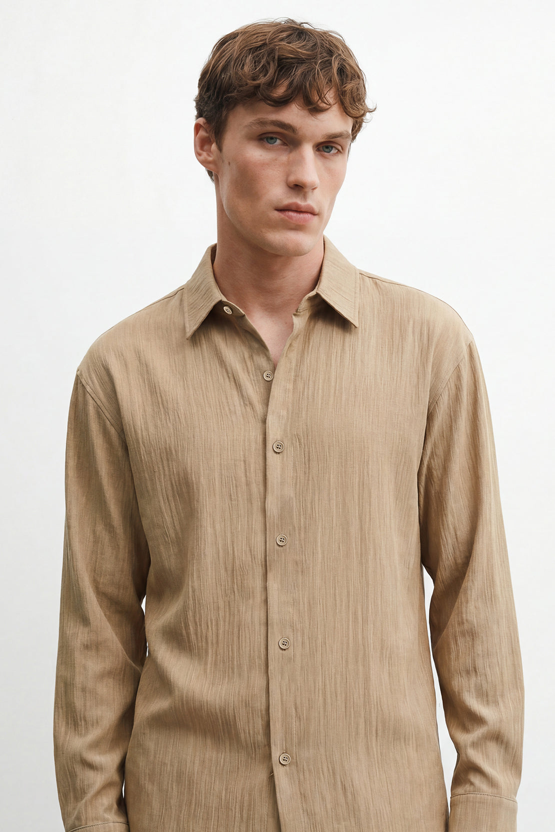 KOKO Light Weave Shirt – Beige