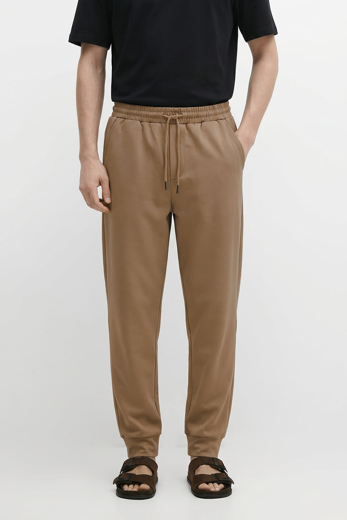 KOKO Plush Knit Jogger Bottom – Coffee