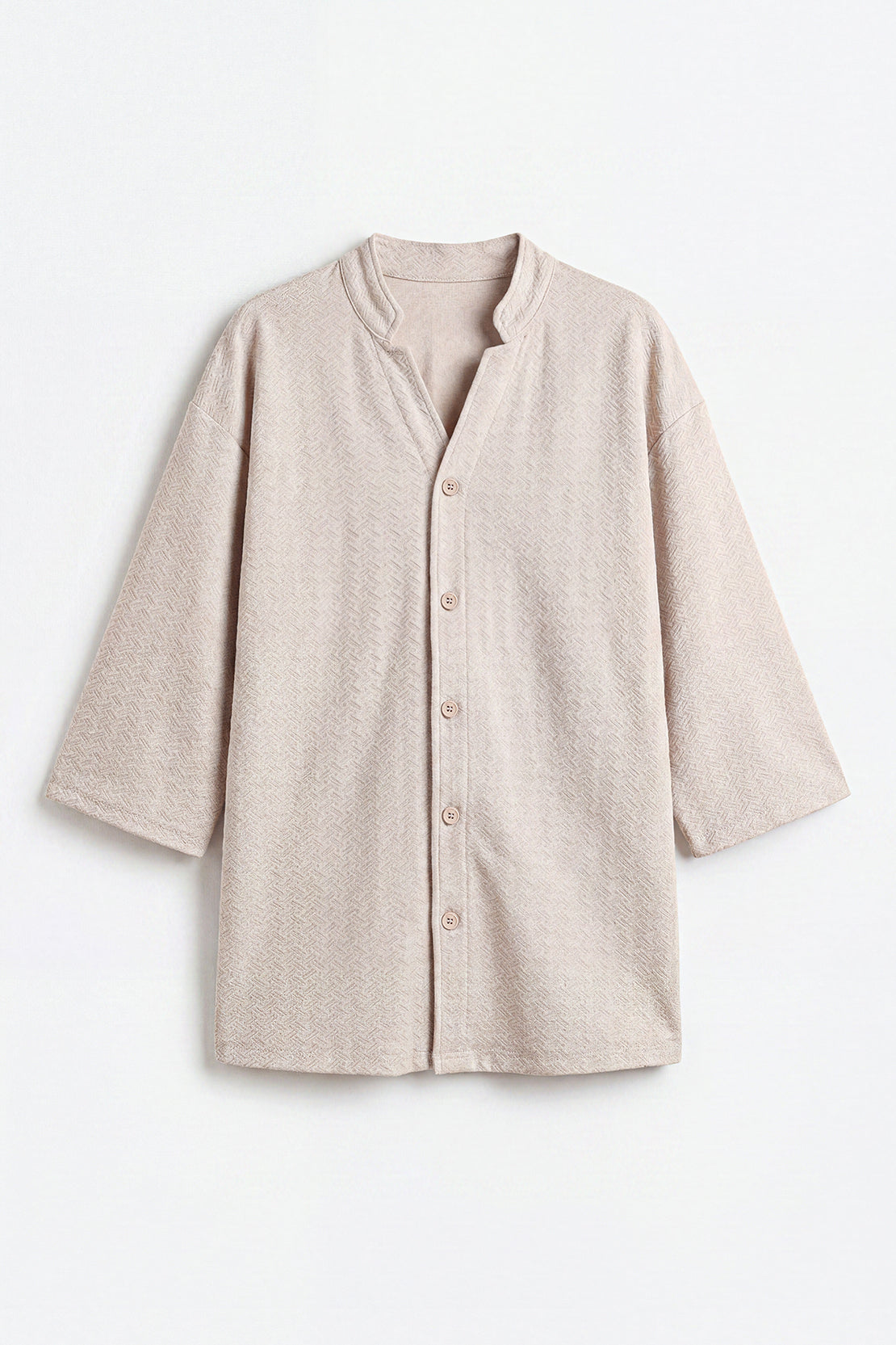 KOKO Textured Knit Shirt – beige
