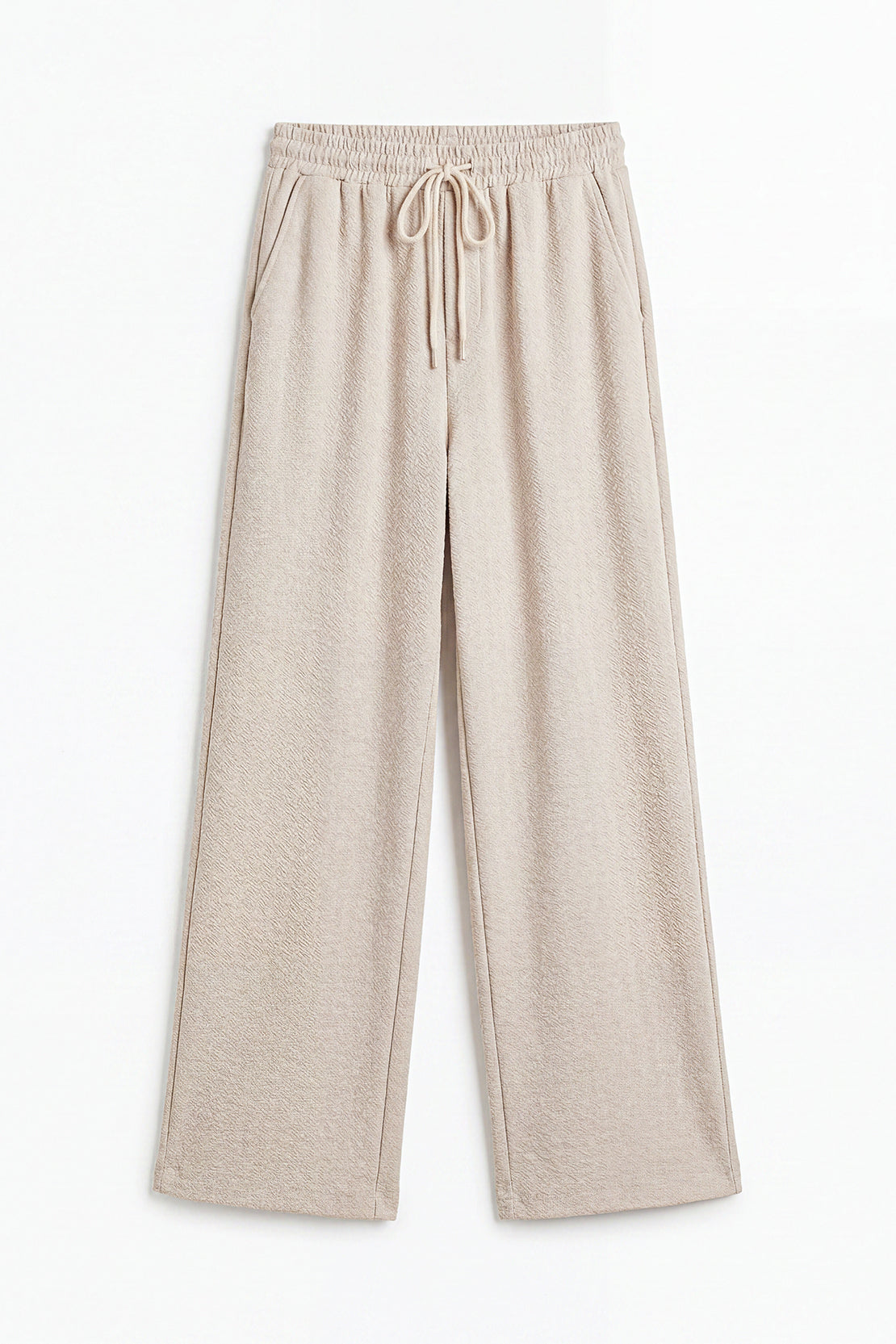 KOKO Textured Knit Relaxed Pants – Camel
