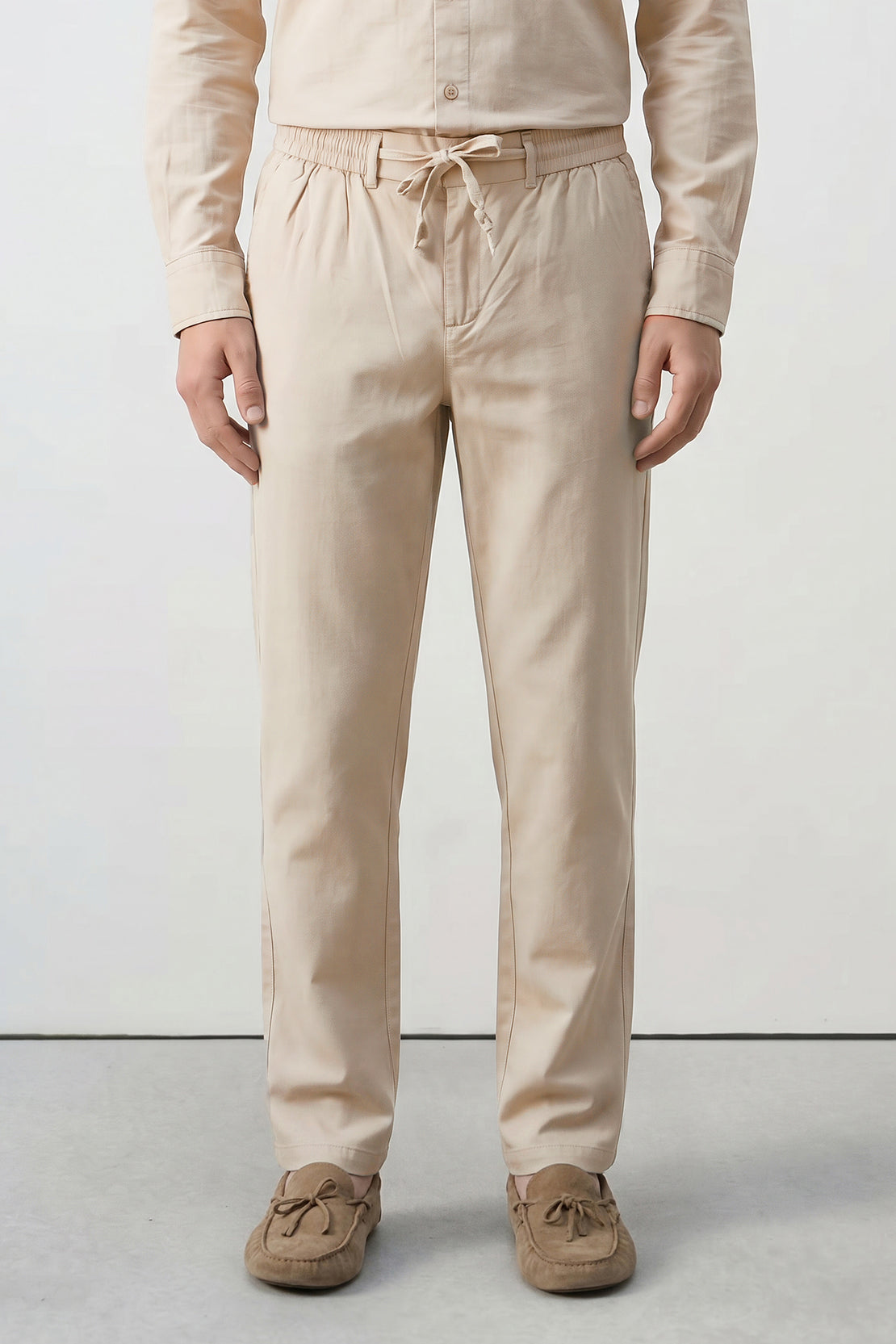 KOKO Linen Button Down Shirt & Relaxed Pants – Beige