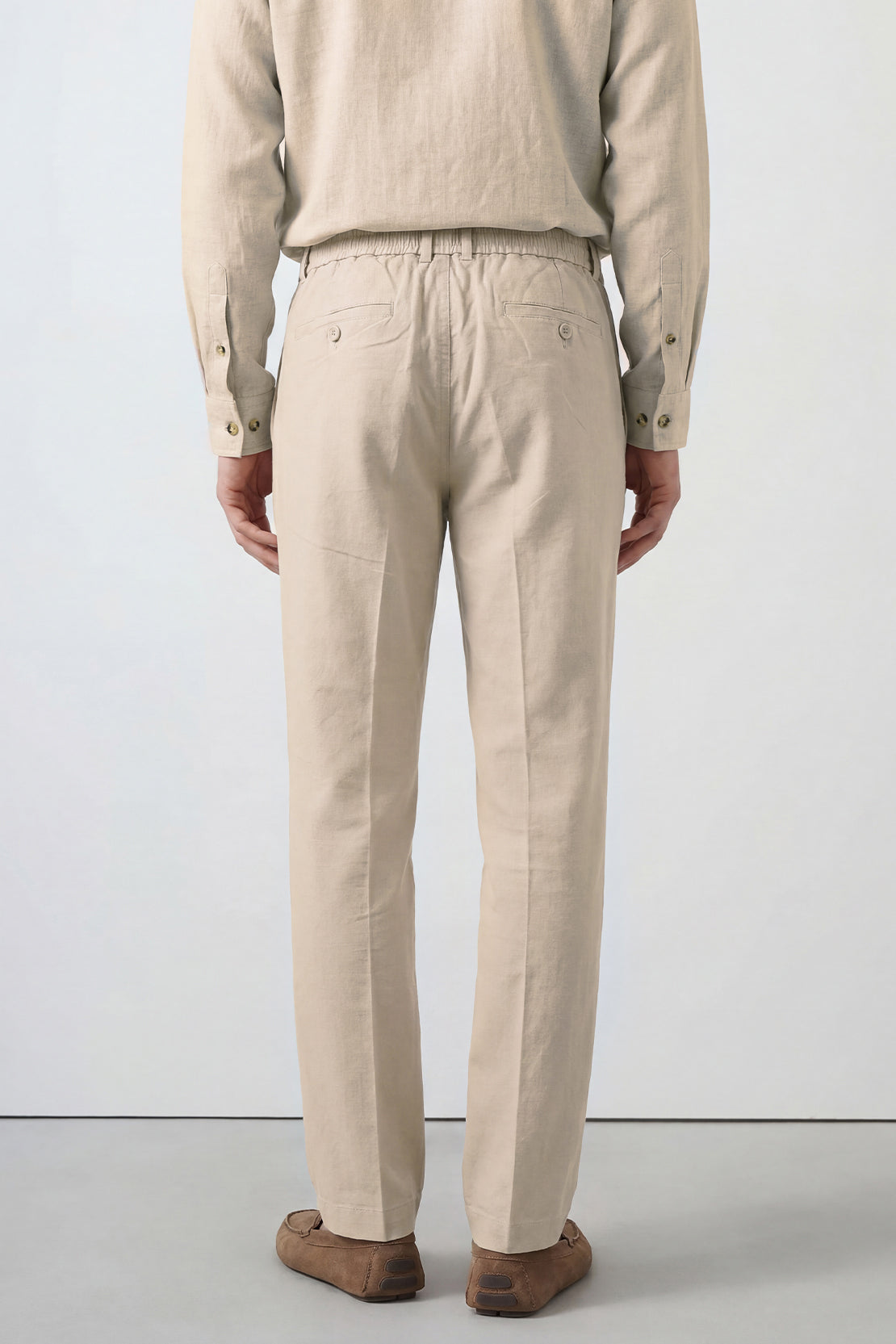 KOKO Linen Button Down Shirt & Relaxed Pants – Beige