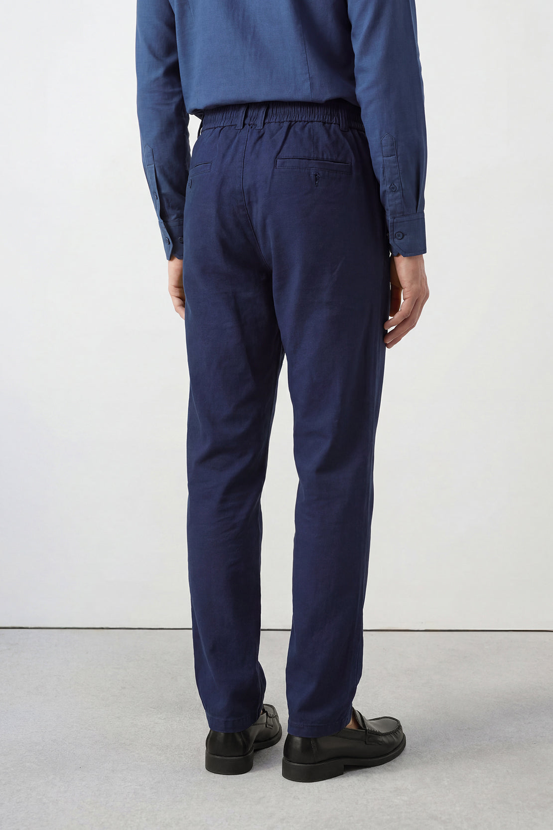 KOKO Linen Button Down Shirt & Relaxed Pants – Navy