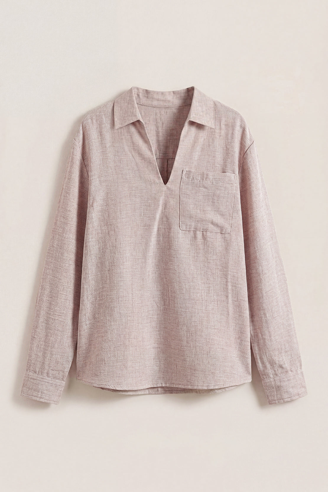 KOKO Nova Linen Relaxed Pocket Top & Relaxed Straight Pants – Apricot