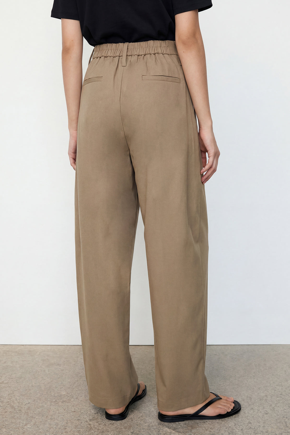 KOKO Modern Weave Straight-Fit Pants – Clay