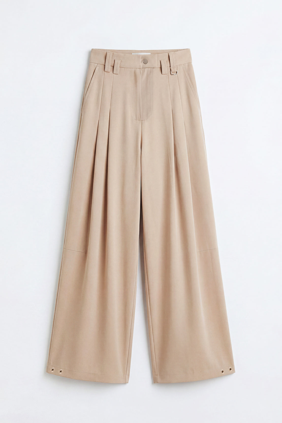KOKO Signature Weave Wide-Leg Pants – Khaki