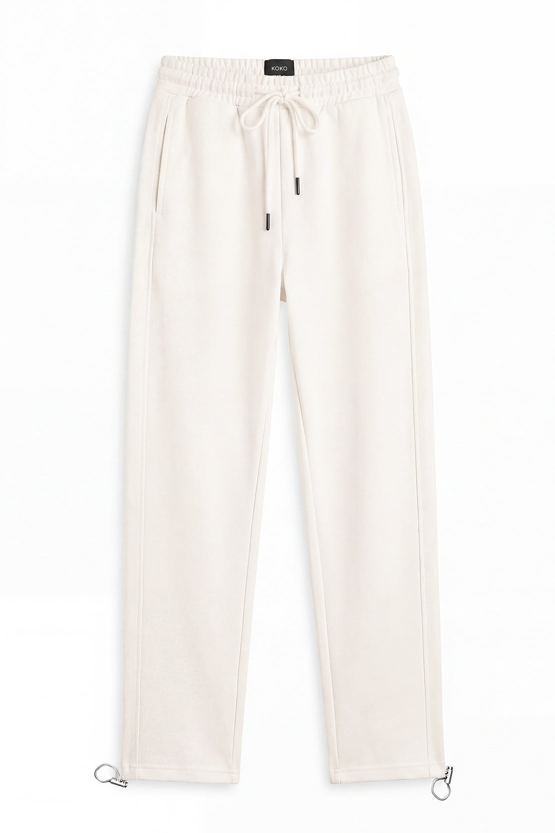 KOKO Lulu Fabric Relaxed Fit Pants – White
