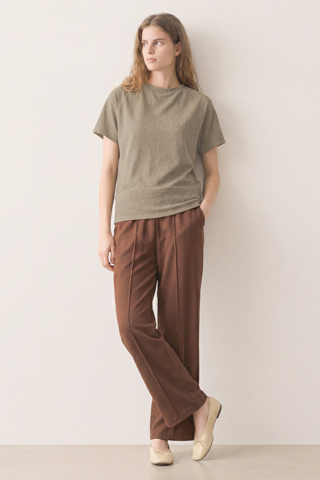 KOKO Textured Knitted Top – Coffee, Black & Clay