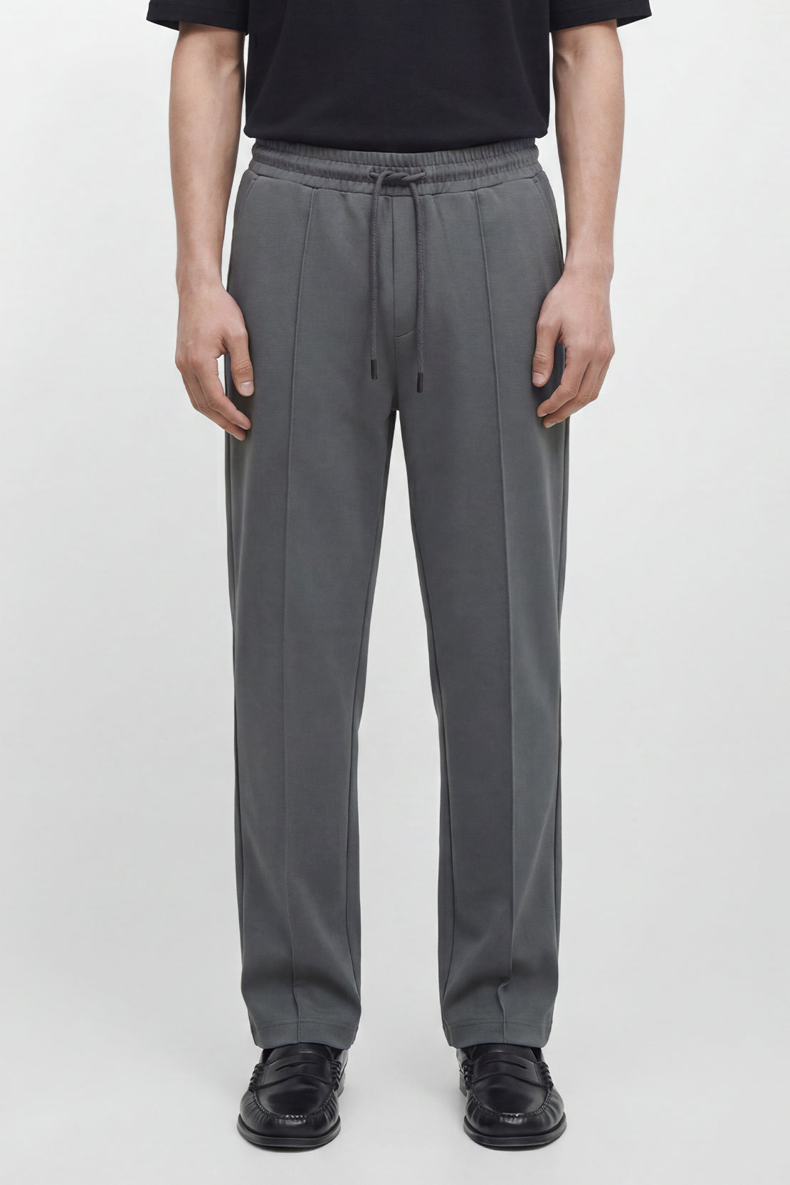 KOKO Modal Relaxed Straight Fit Trouser – Grey