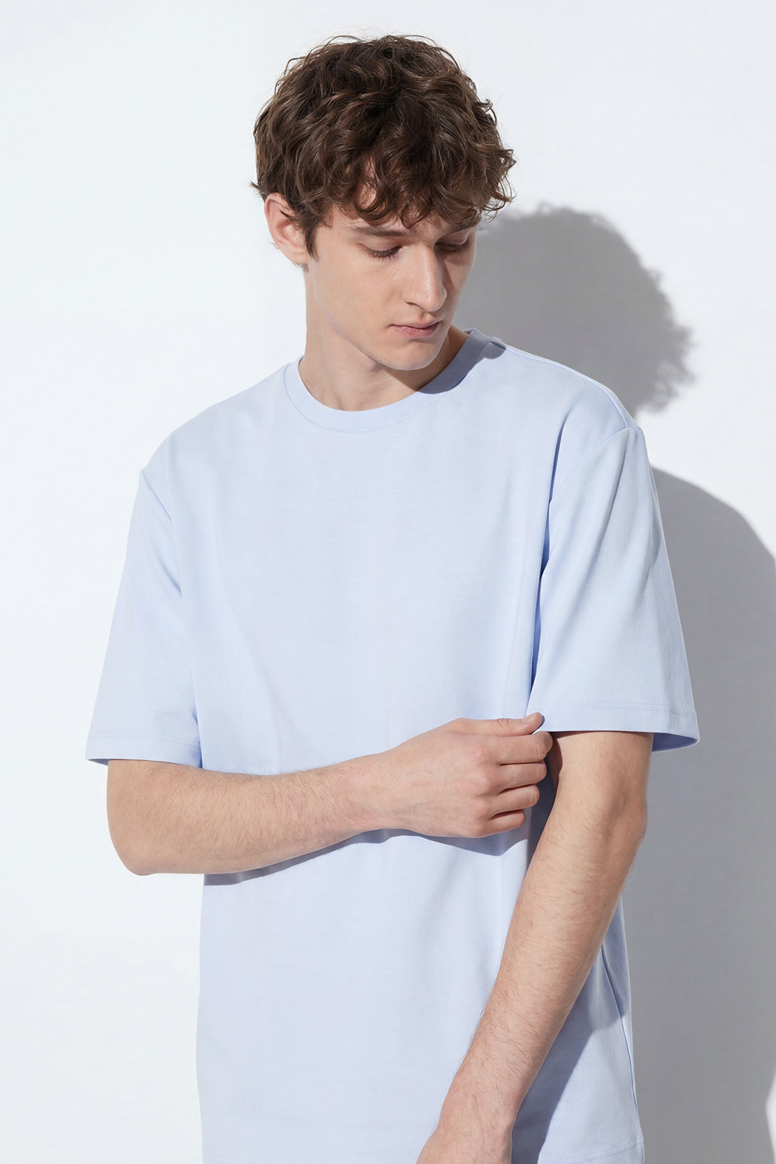 KOKO Sheen Modal Crew Neck T-Shirt – Light Blue