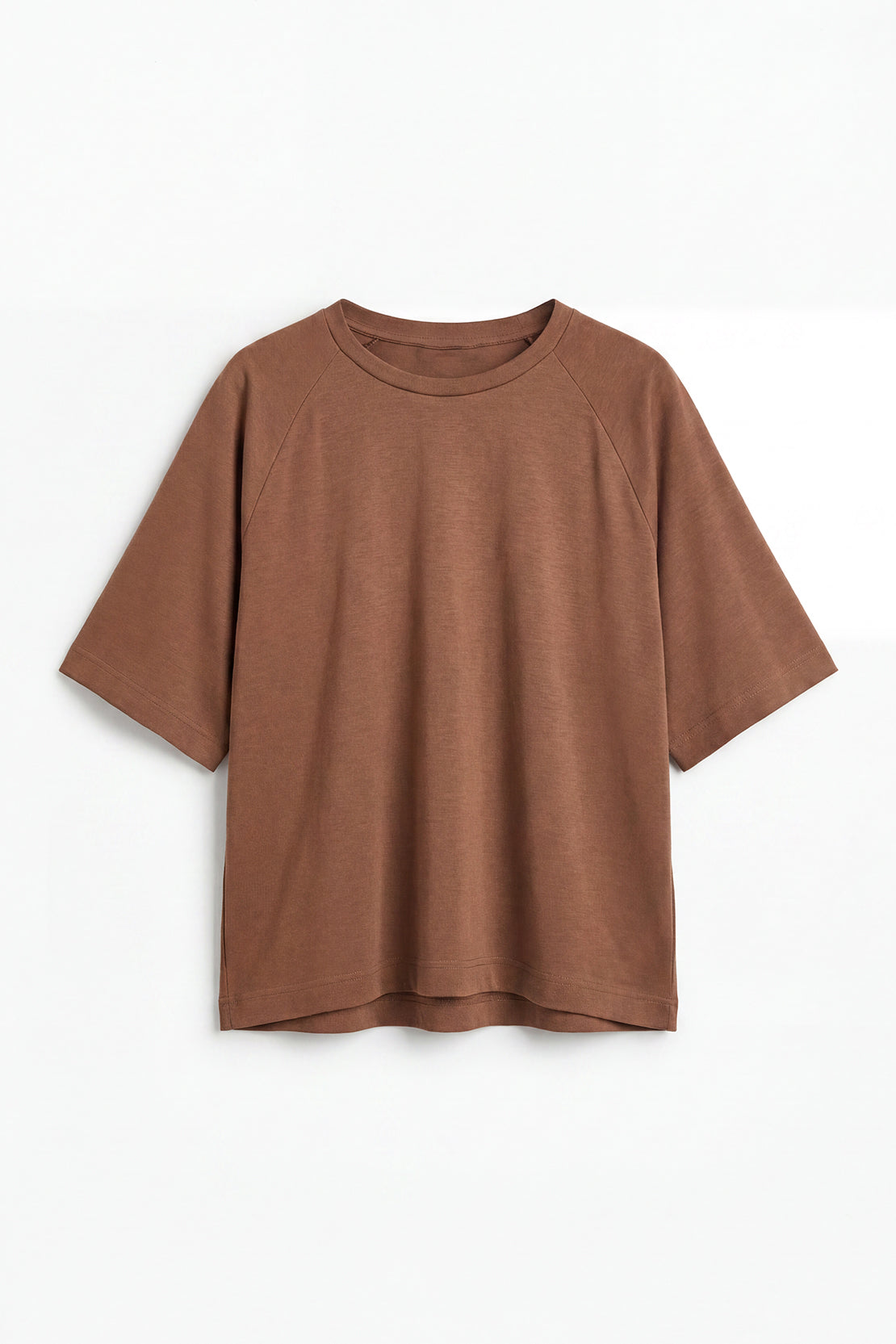 KOKO Modal Blend Relaxed Fit Top – Brown