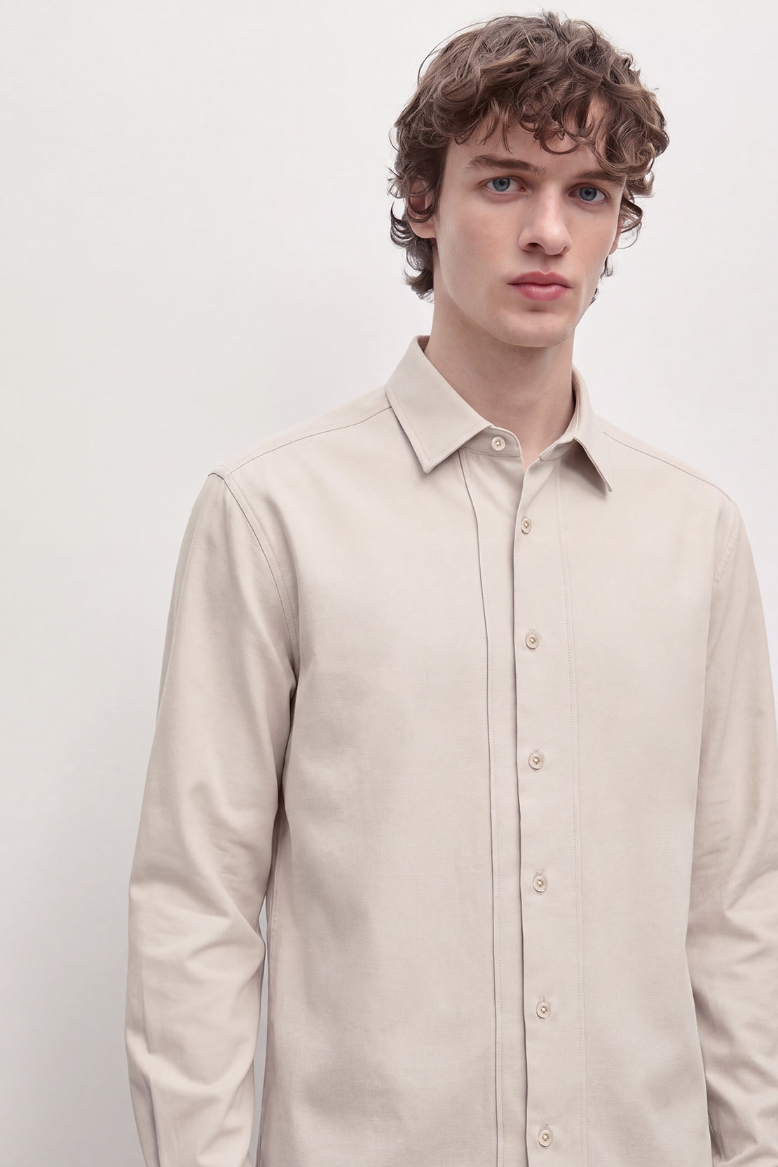 KOKO Smooth Cotton Shirt – Grey