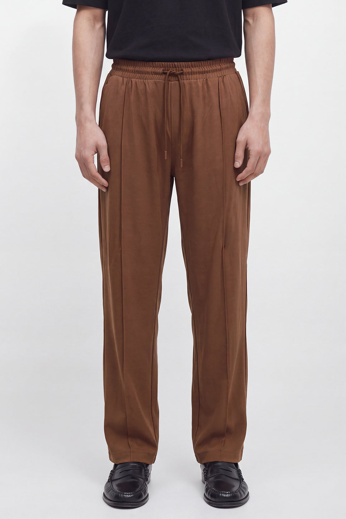 KOKO Air Weave Straight Fit Pants – Brown