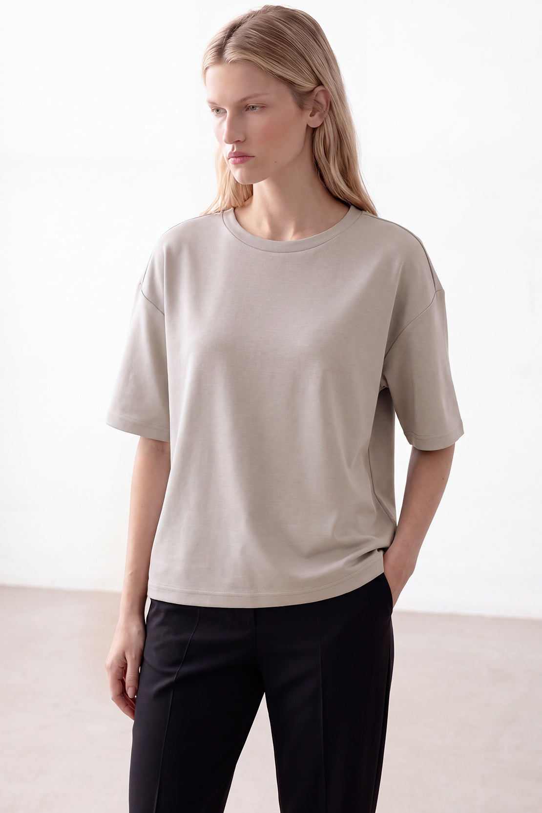 KOKO Modal Relaxed Fit T-Shirt – Grey