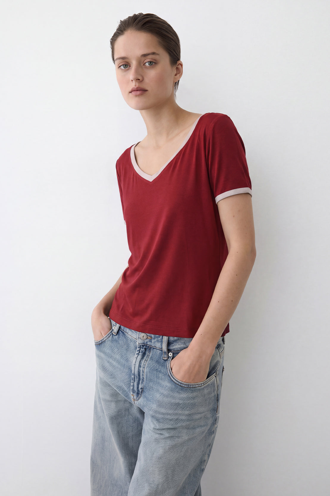 KOKO Bamboo Fibre V-Neck Top