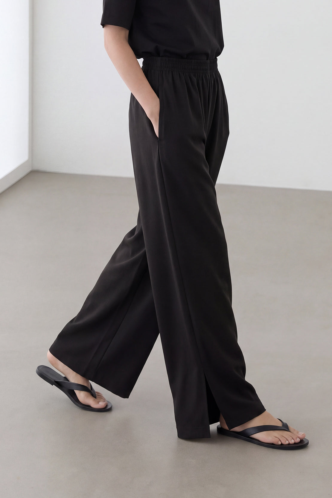 KOKO Modal Blend Side Slit Pants
