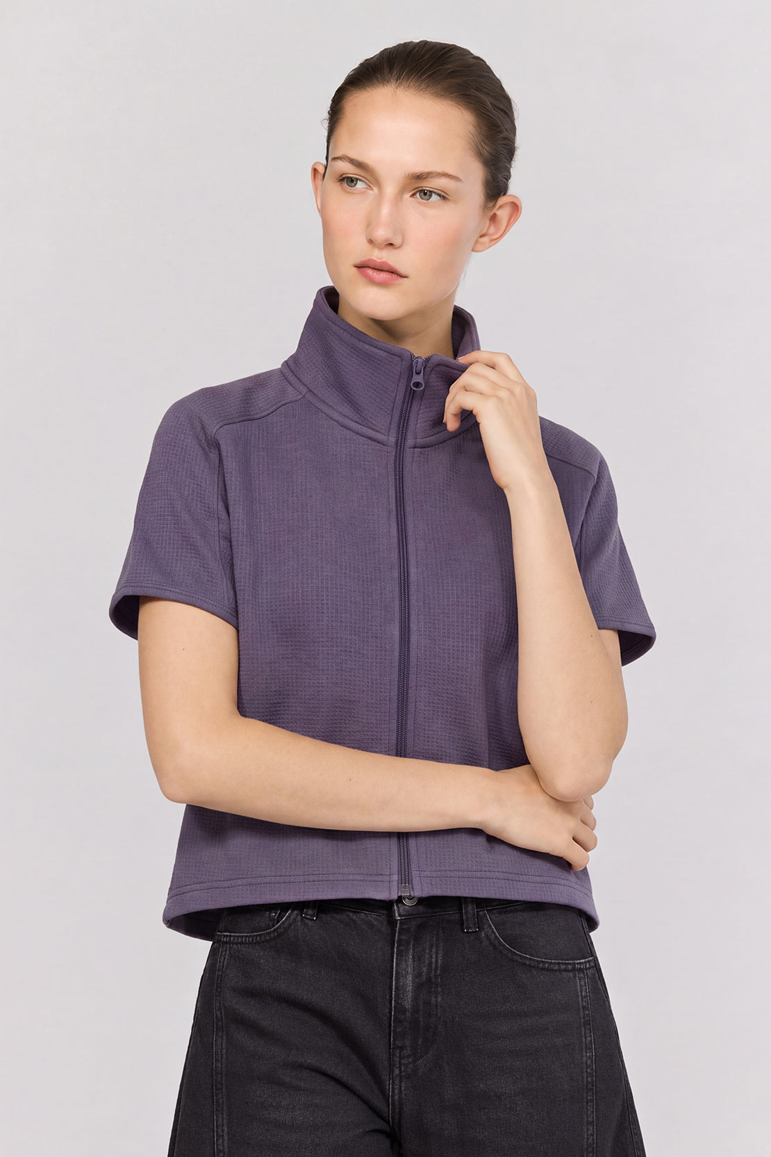 KOKO Cloud Waffle Cropped Jacket