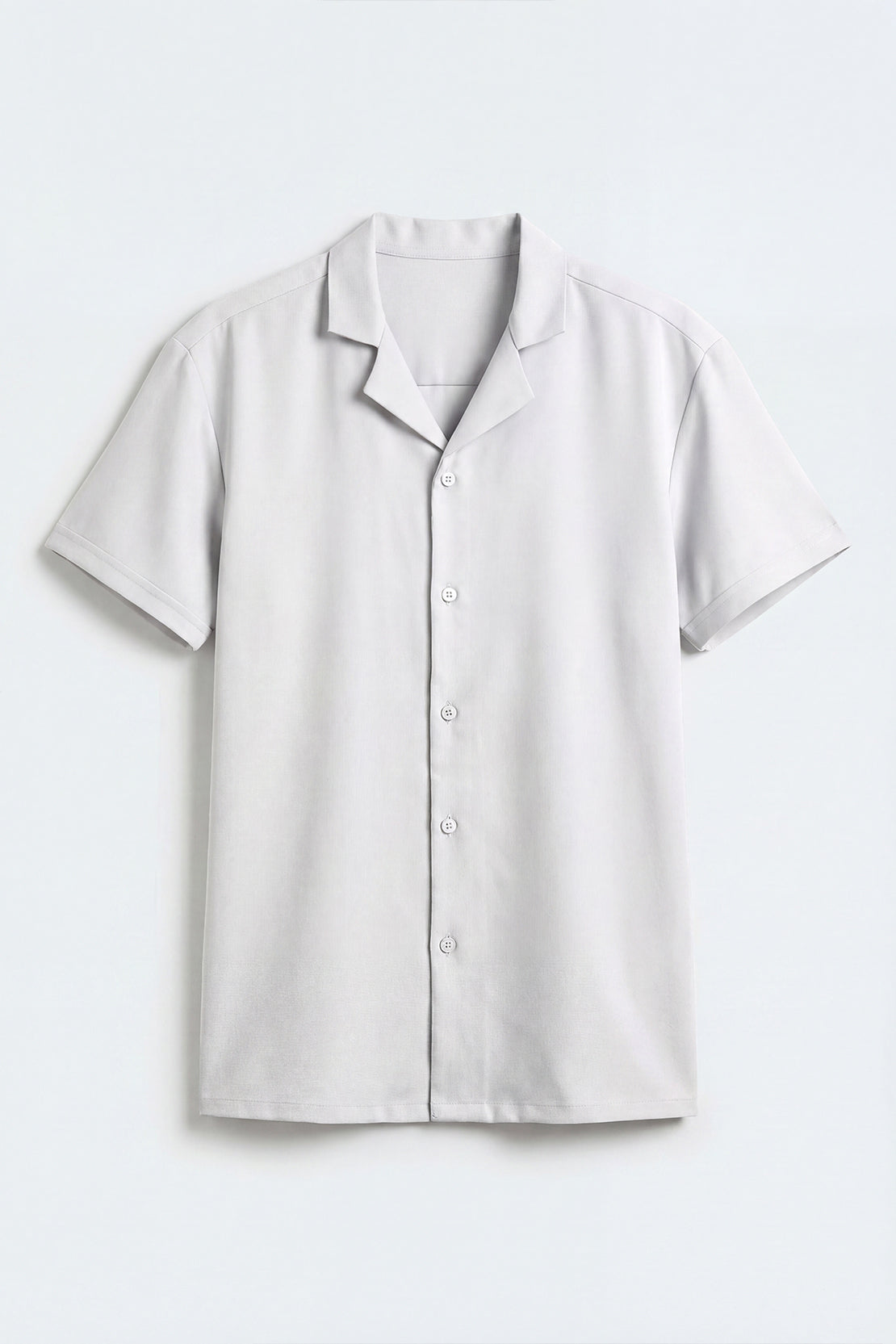 KOKO Pure-Ease Relaxed Button-Down Shirt-White & Beige