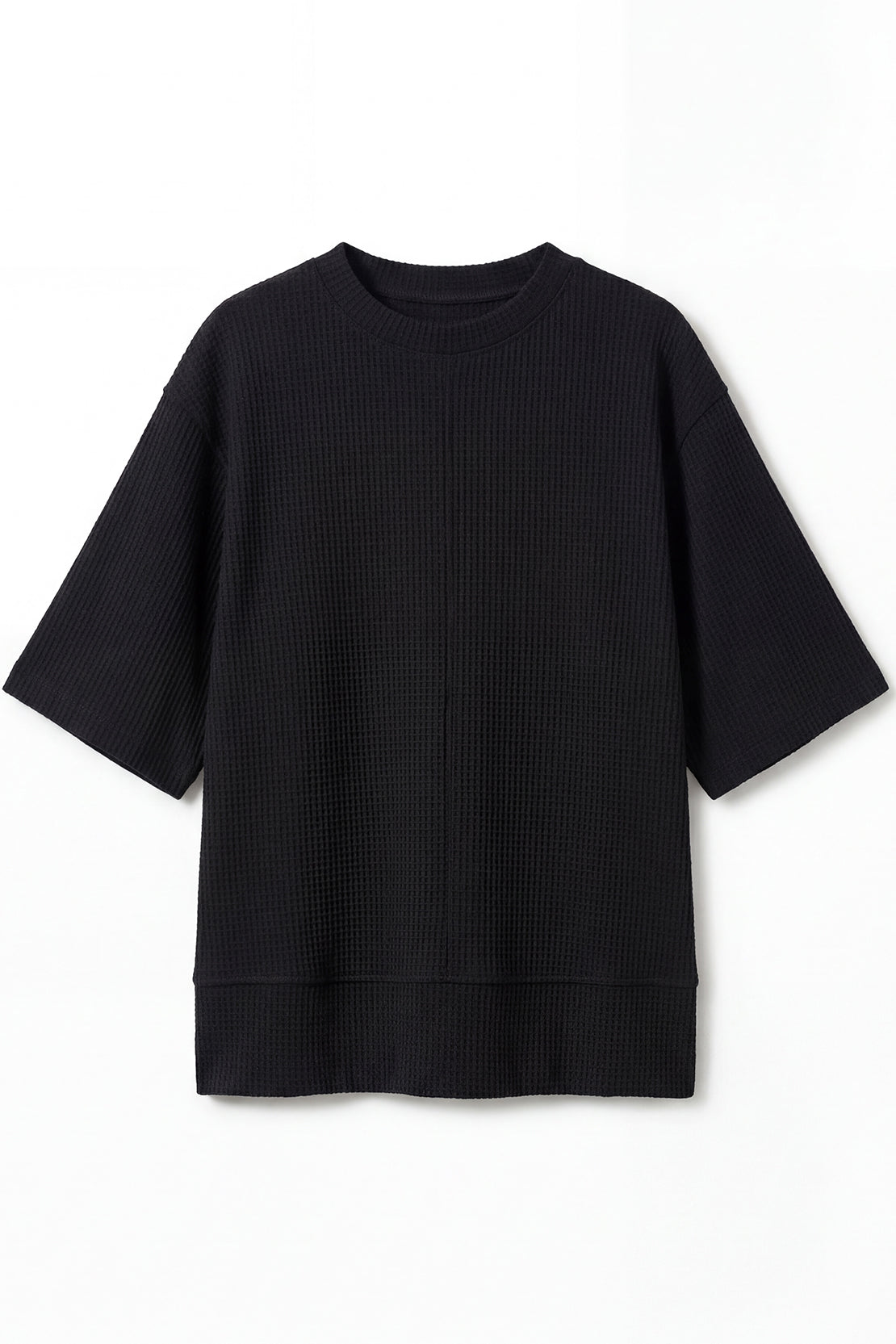 KOKO Structured knit Relaxed Top – Olive, Black & Maroon