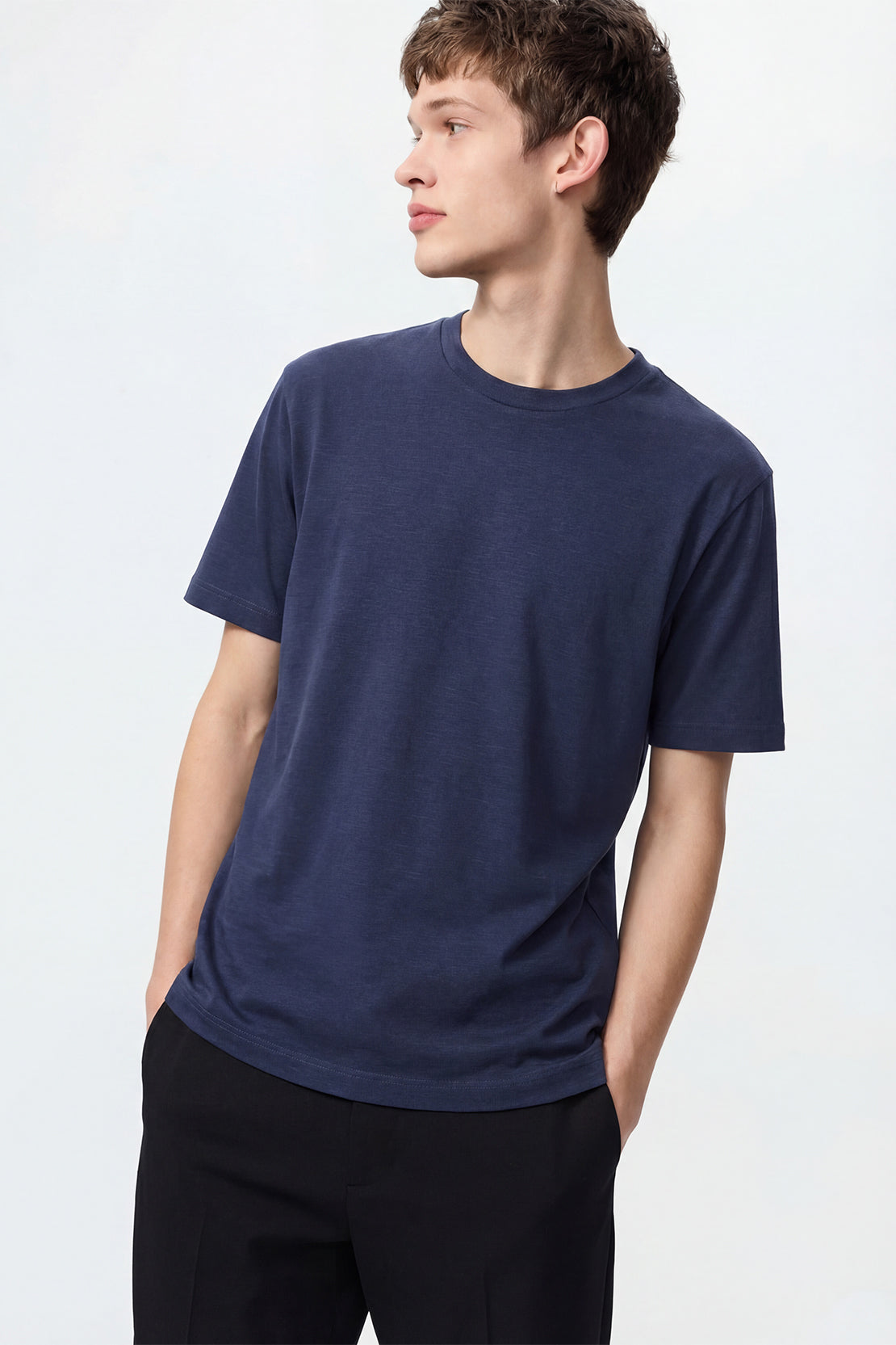 KOKO Modal Roma Crew Neck t-shirt – Grey & Navy