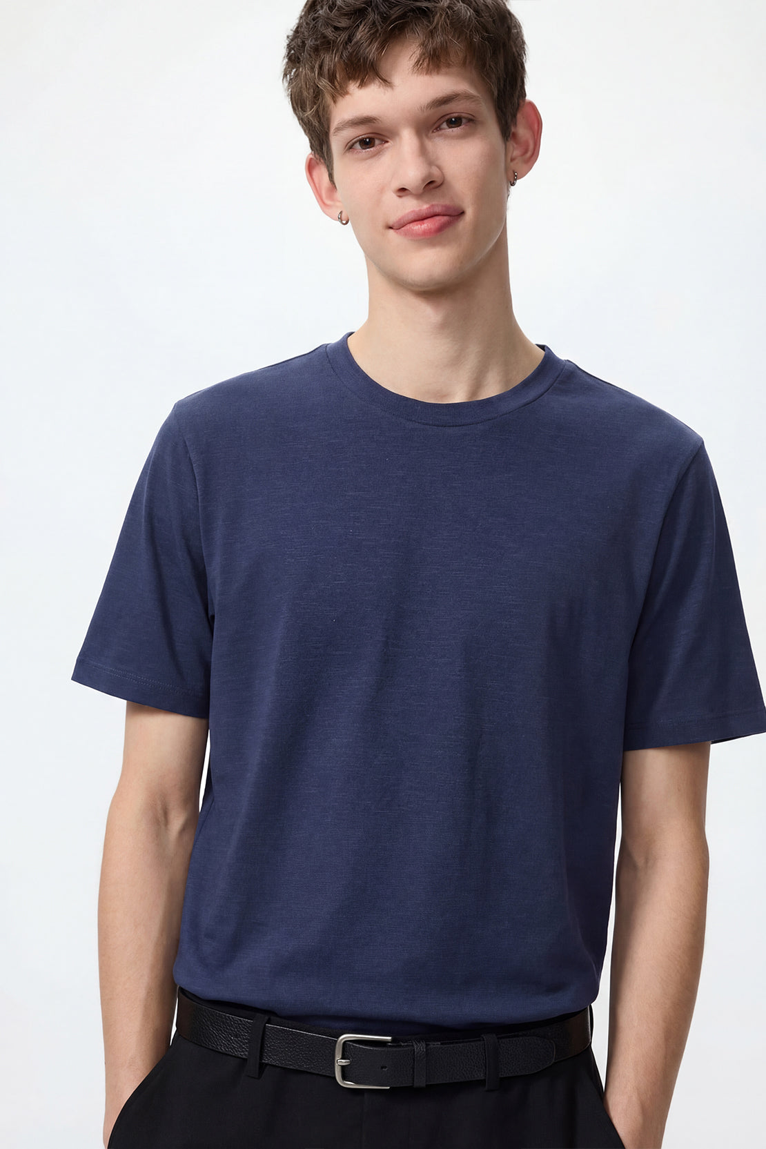 KOKO Modal Roma Crew Neck t-shirt – Grey & Navy