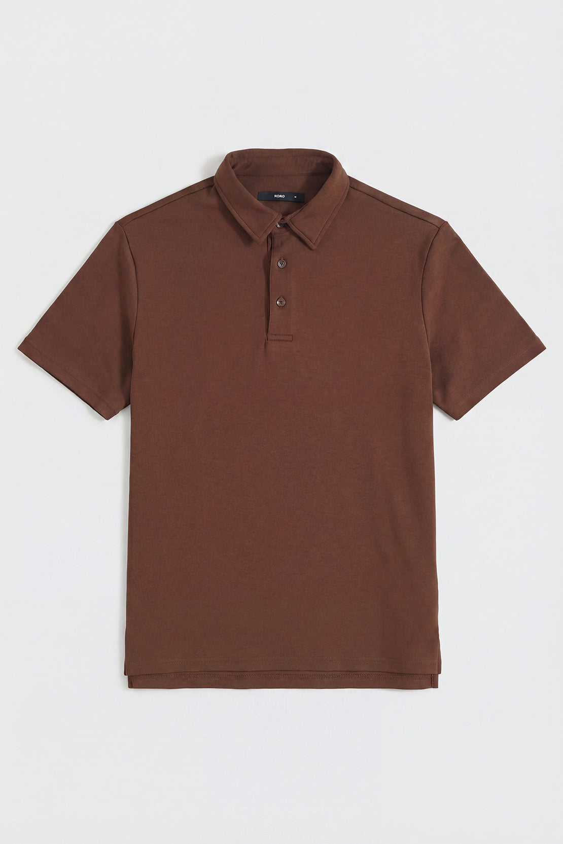 KOKO Modal Relaxed Fit Polo – Brown