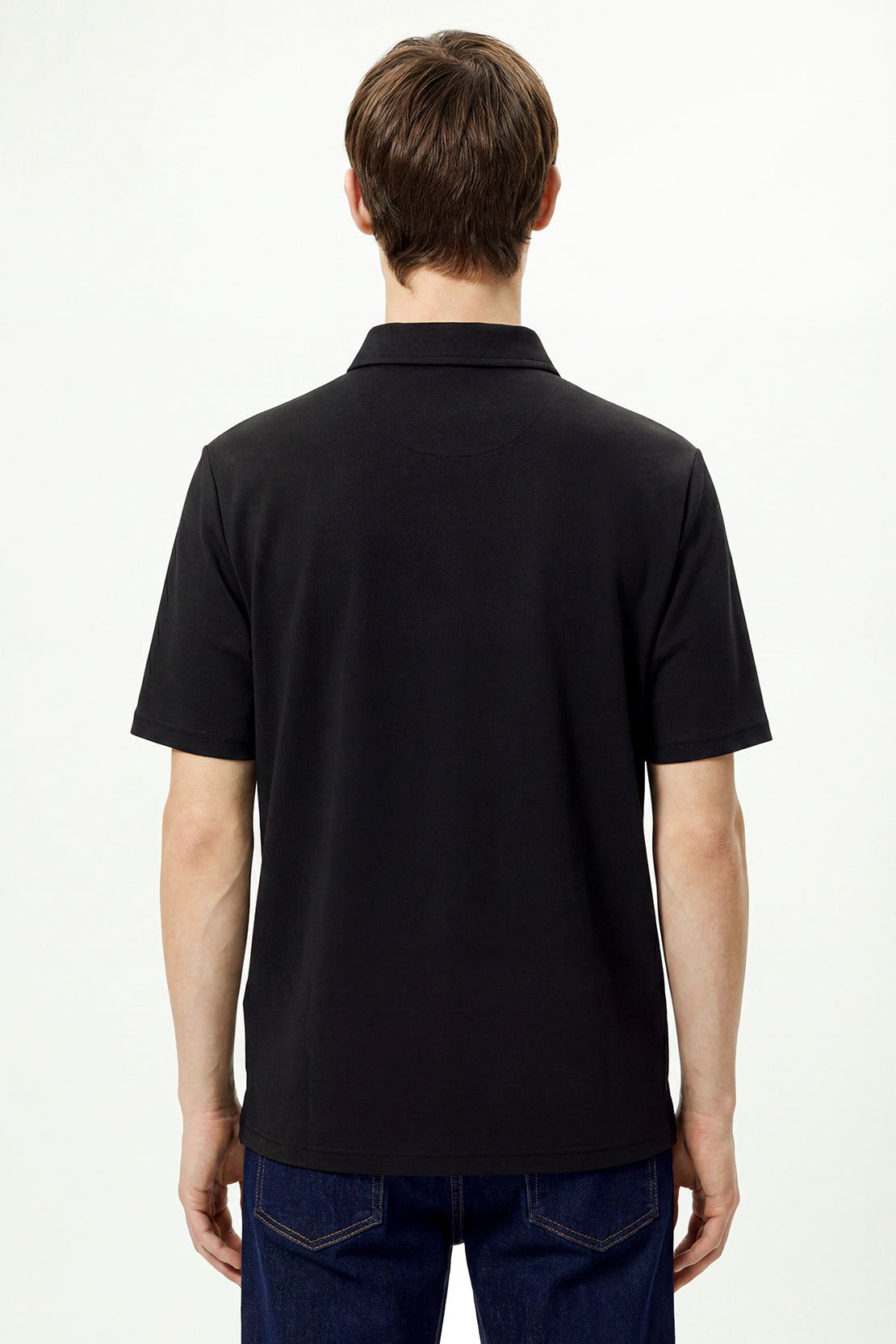 KOKO Modal Relaxed Fit Polo – Black