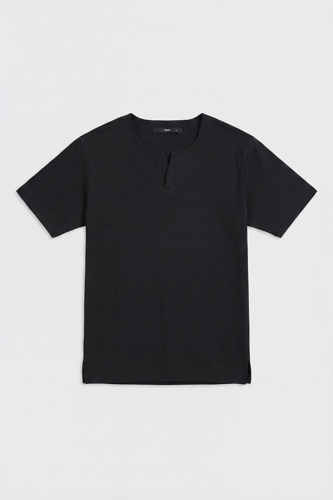 KOKO Modal Relaxed V-Neck T-Shirt – Black & Beige