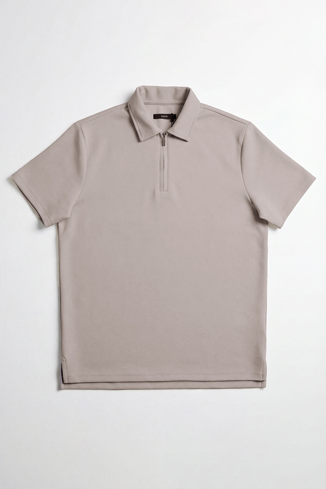 KOKO Modal Half Zip Polo – Grey