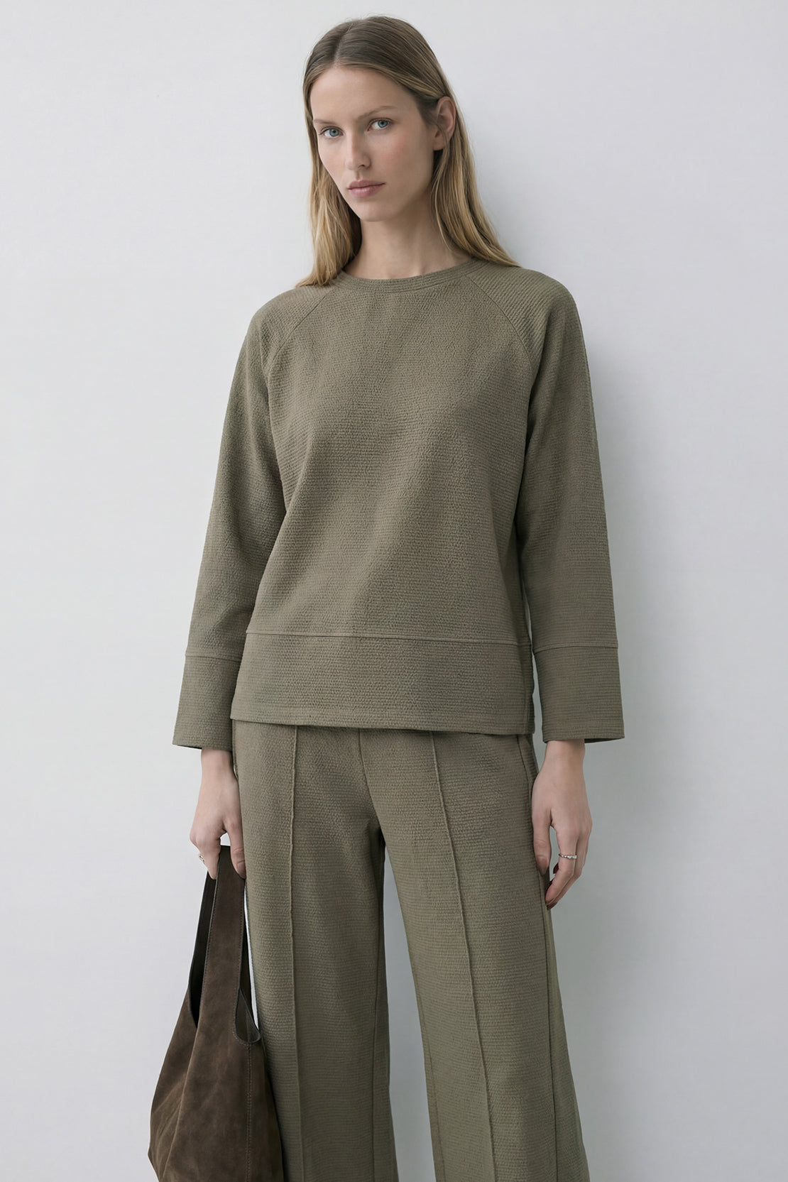KOKO Textured Knit Relaxed Top - Clay
