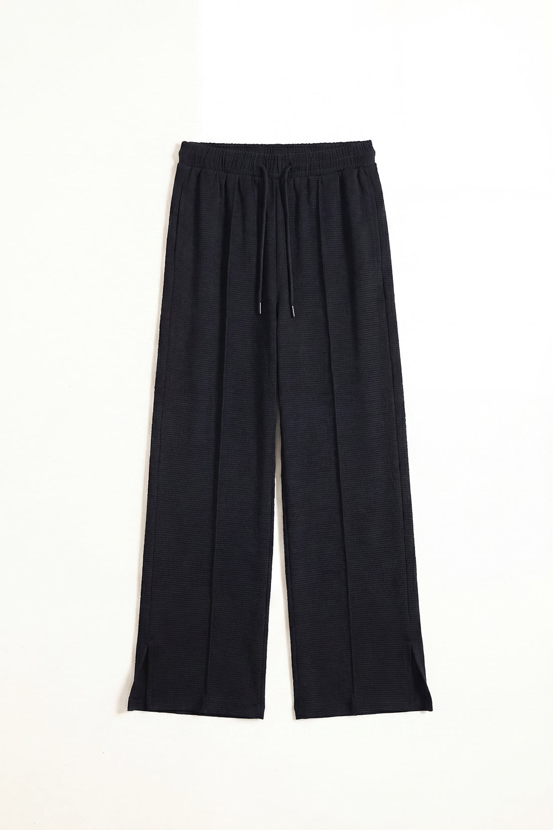 KOKO Textured Knit Relaxed Fit Trouser -Coffee, Black, Clay & Brown