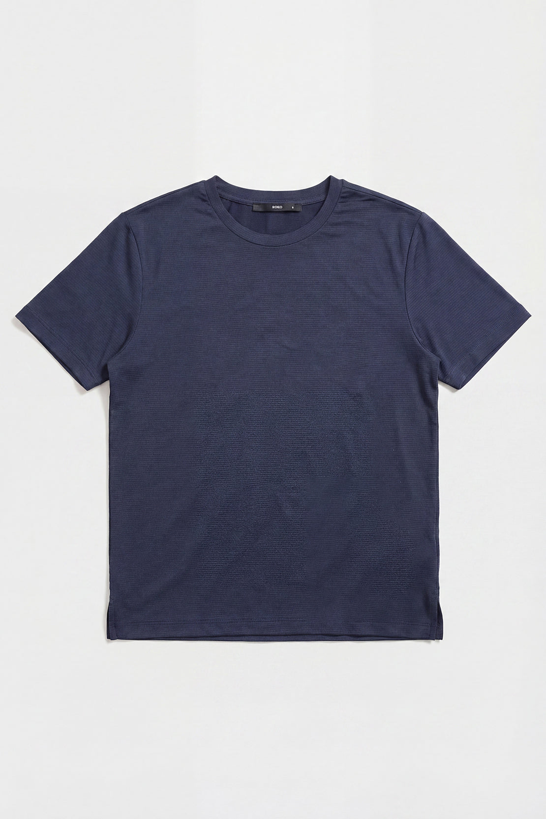 KOKO Knitted Mesh Crew Neck T-Shirt - White, Black, Navy, Blue, Grey & Jet Black