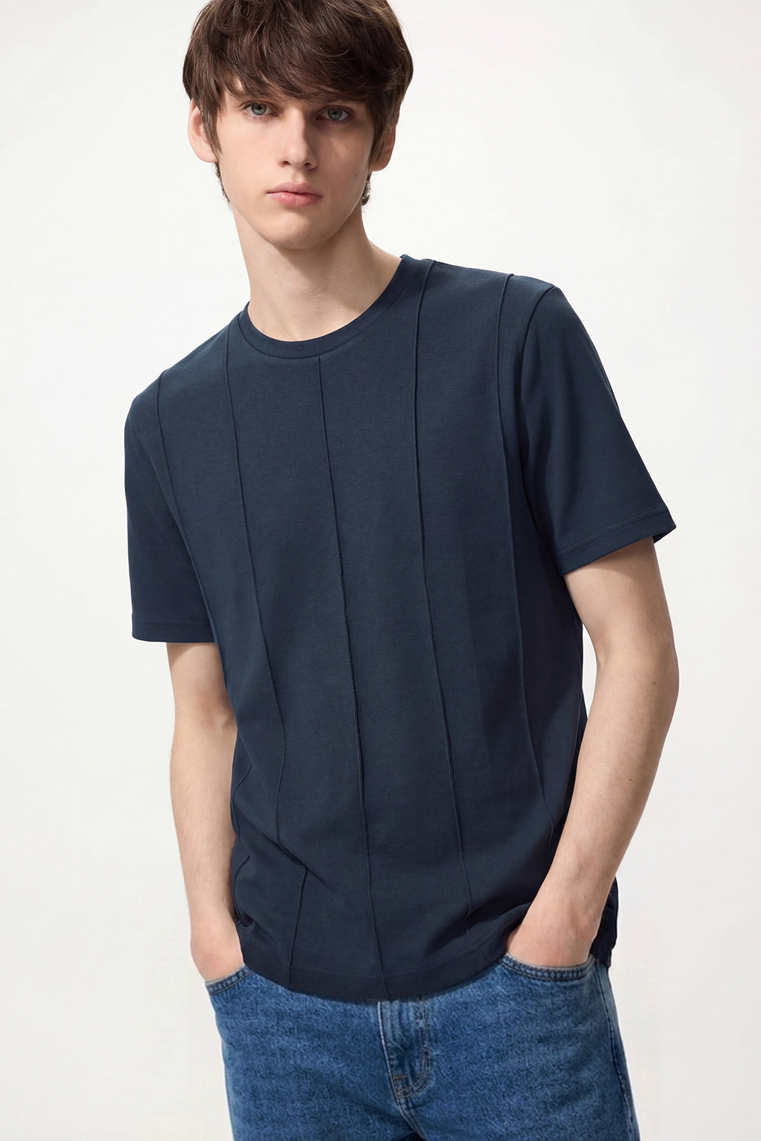KOKO Modal Seam Detail T-Shirt – Navy