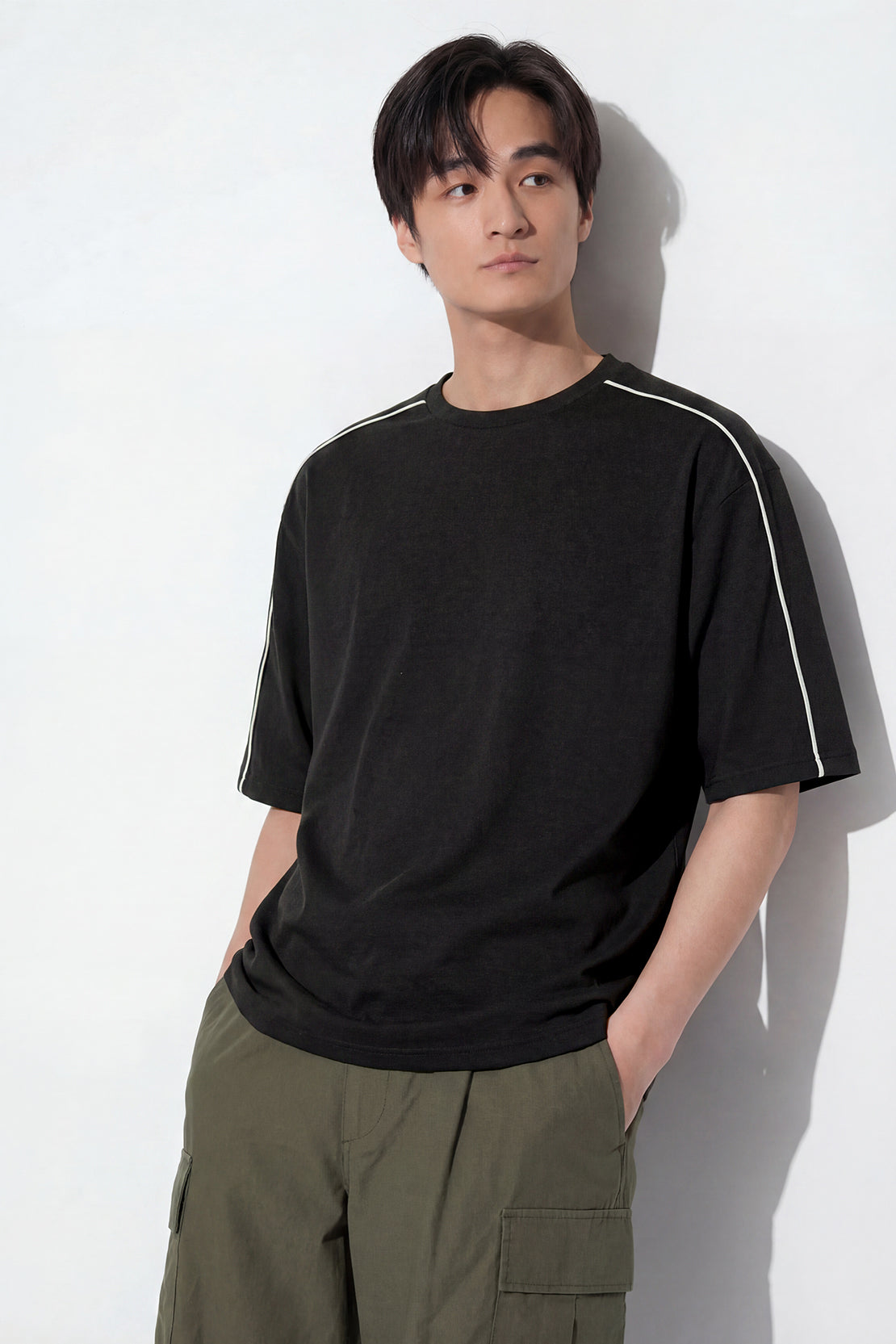 KOKO Modal Oversized T-Shirt – Black, Grey, Silver & Clay