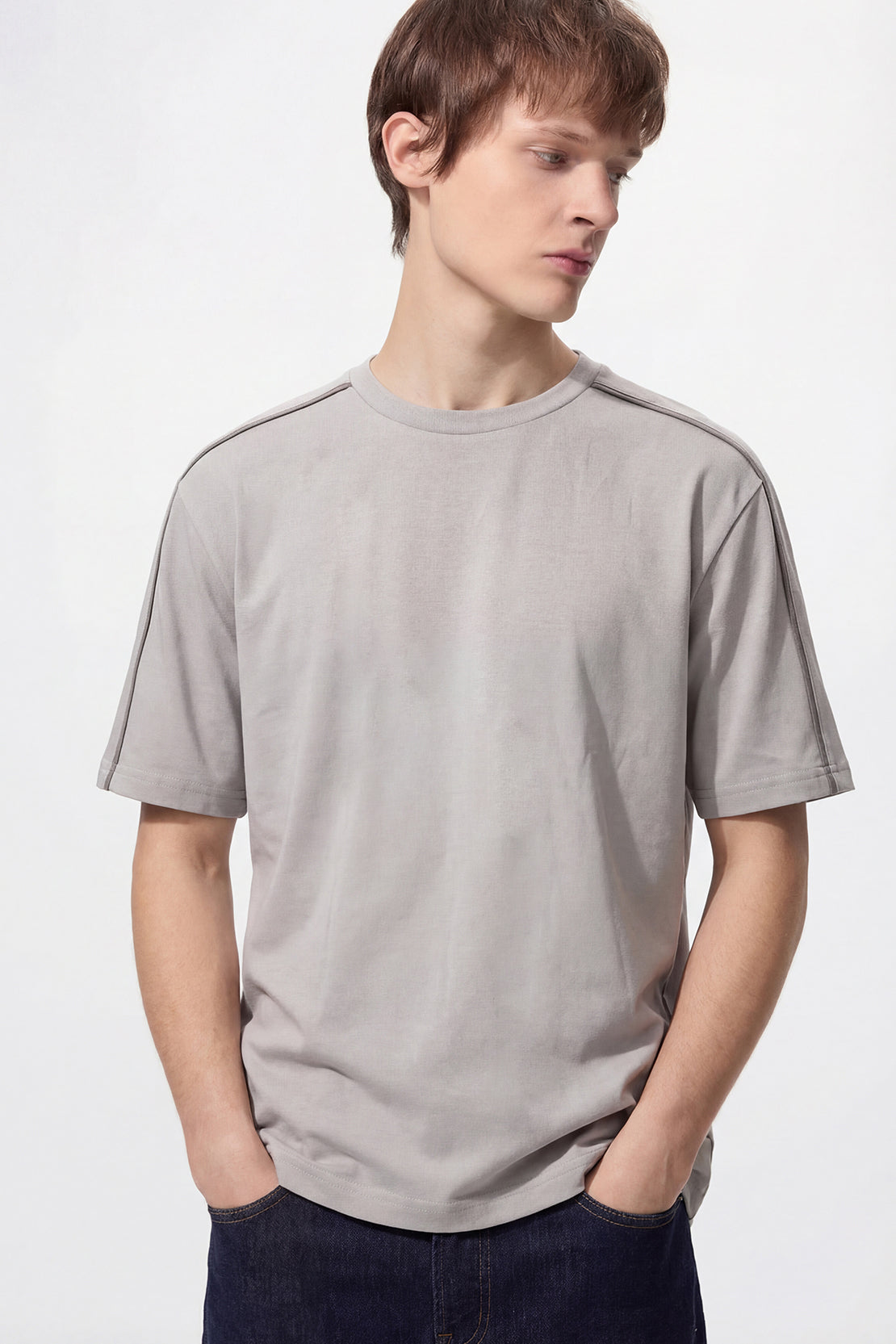 KOKO Modal Oversized T-Shirt – Black, Grey, Silver & Clay