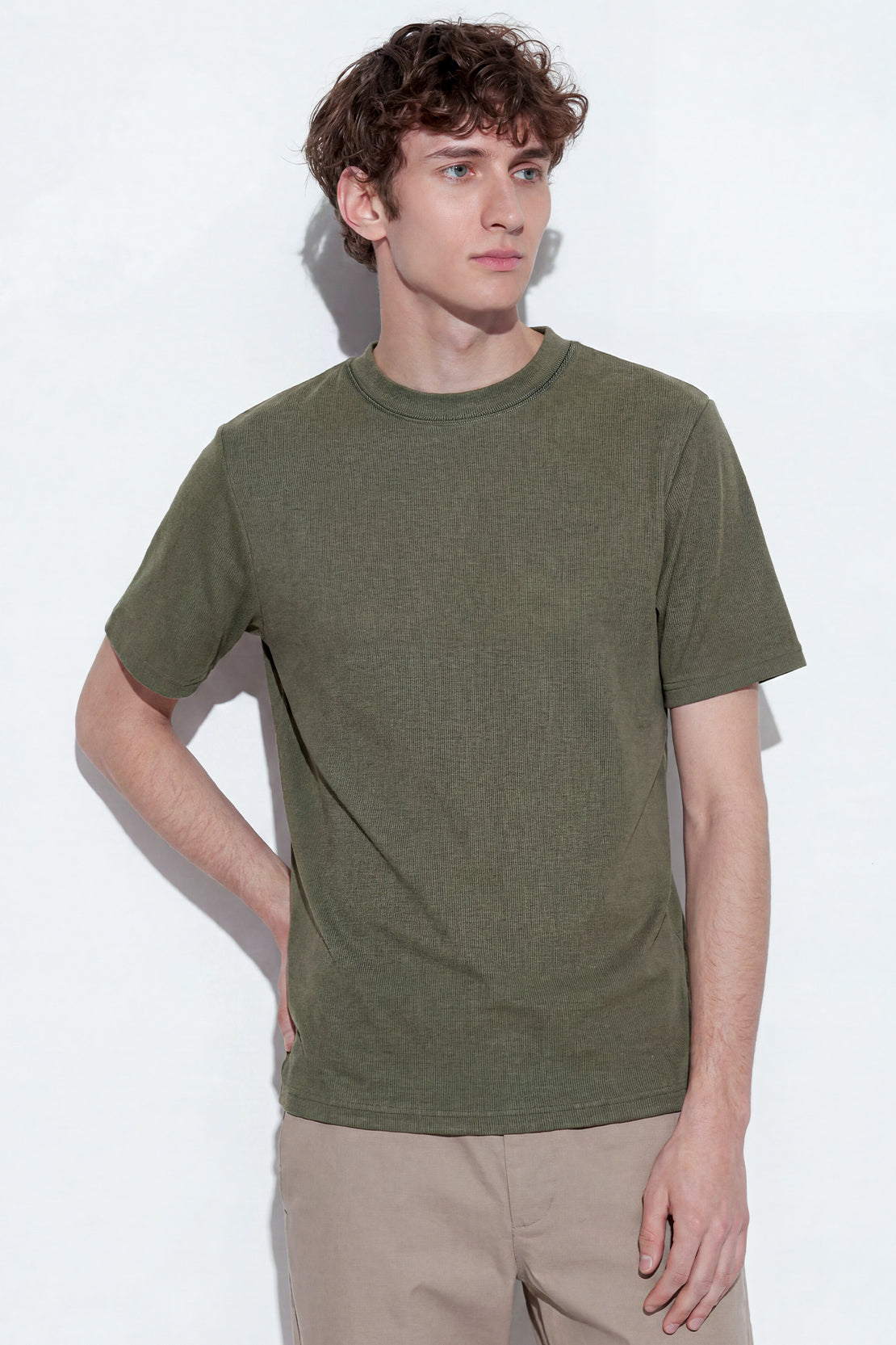 KOKO Lulu Crew Neck T-Shirt – Military Green