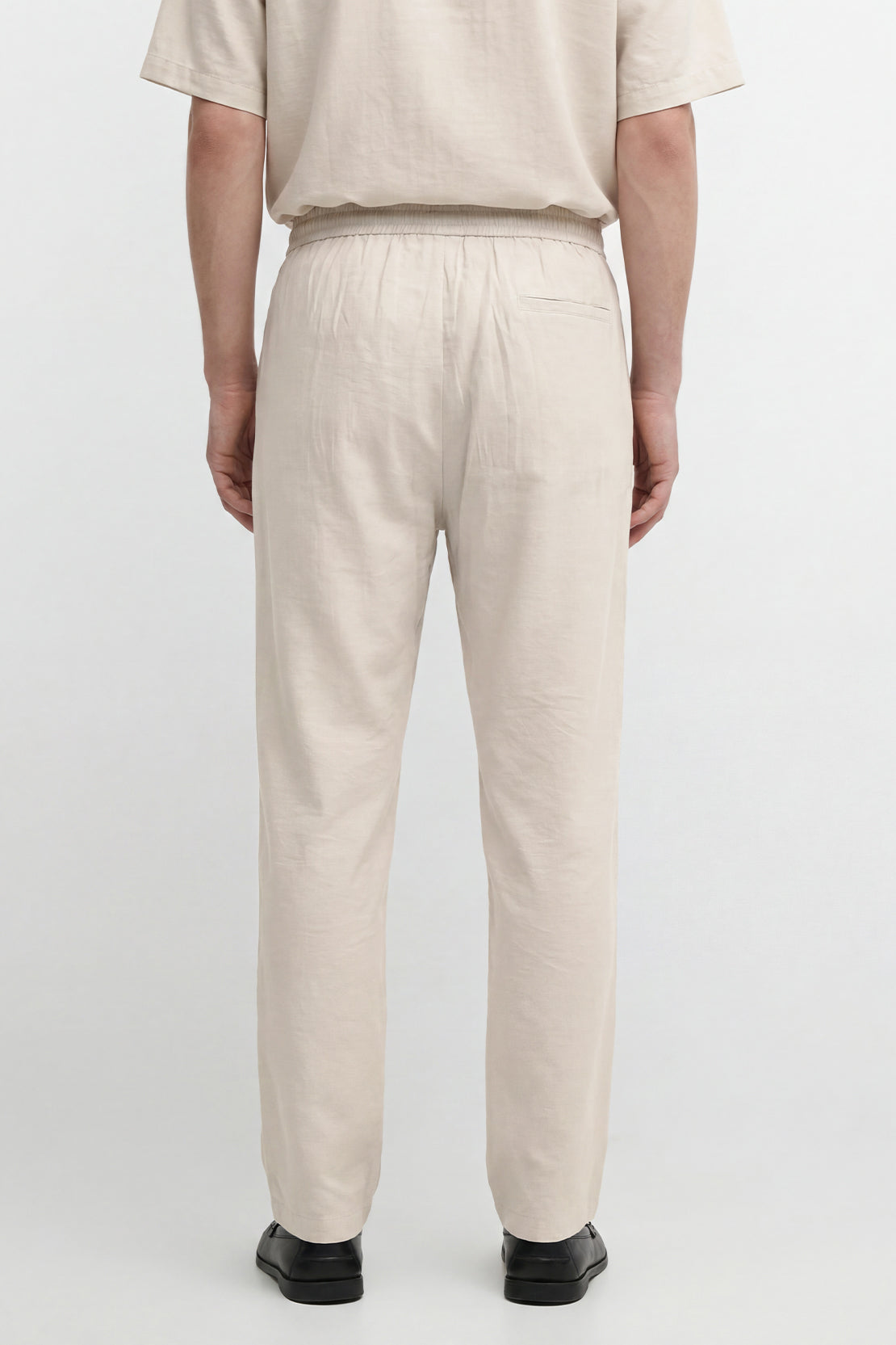 KOKO Premium Velvet Linen Lounge Pants – Soft Beige