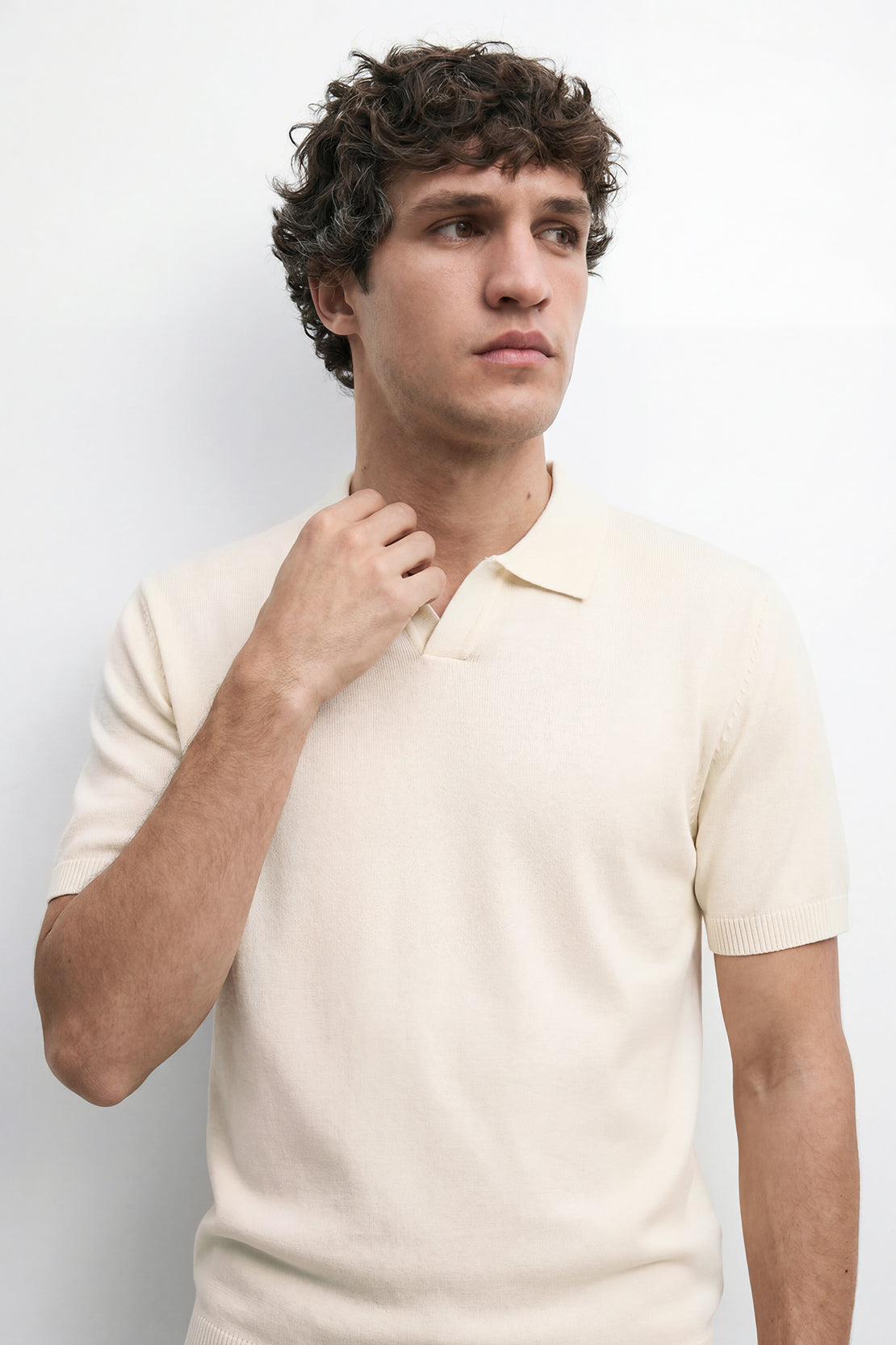 KOKO Core Knit Polo – Ivory