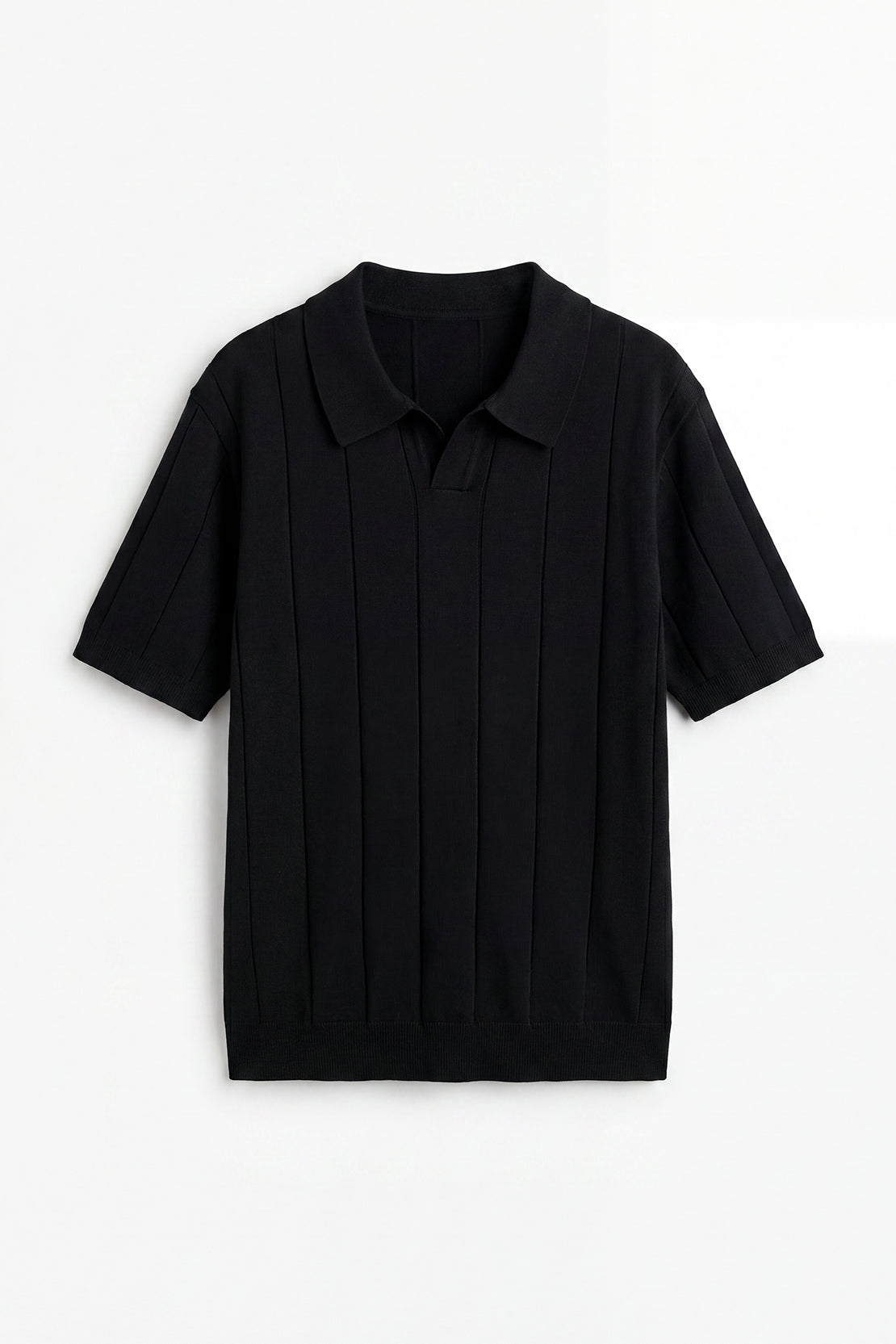 KOKO Core Knit Polo – Black