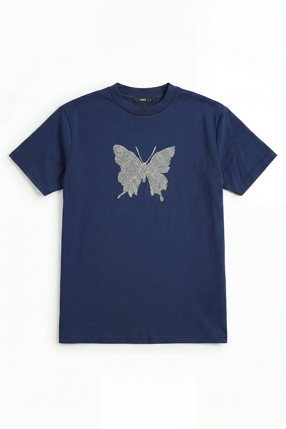KOKO Lulu Touch Embroidered Tee – Sapphire Blue
