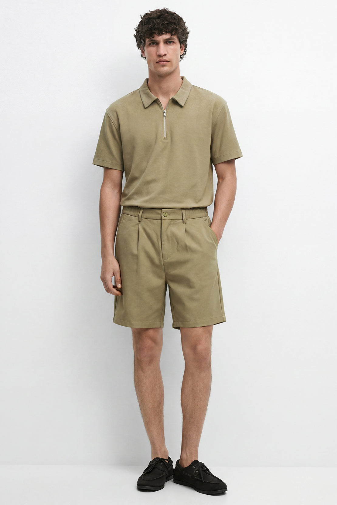 KOKO Modern Weave Shorts – Army Green