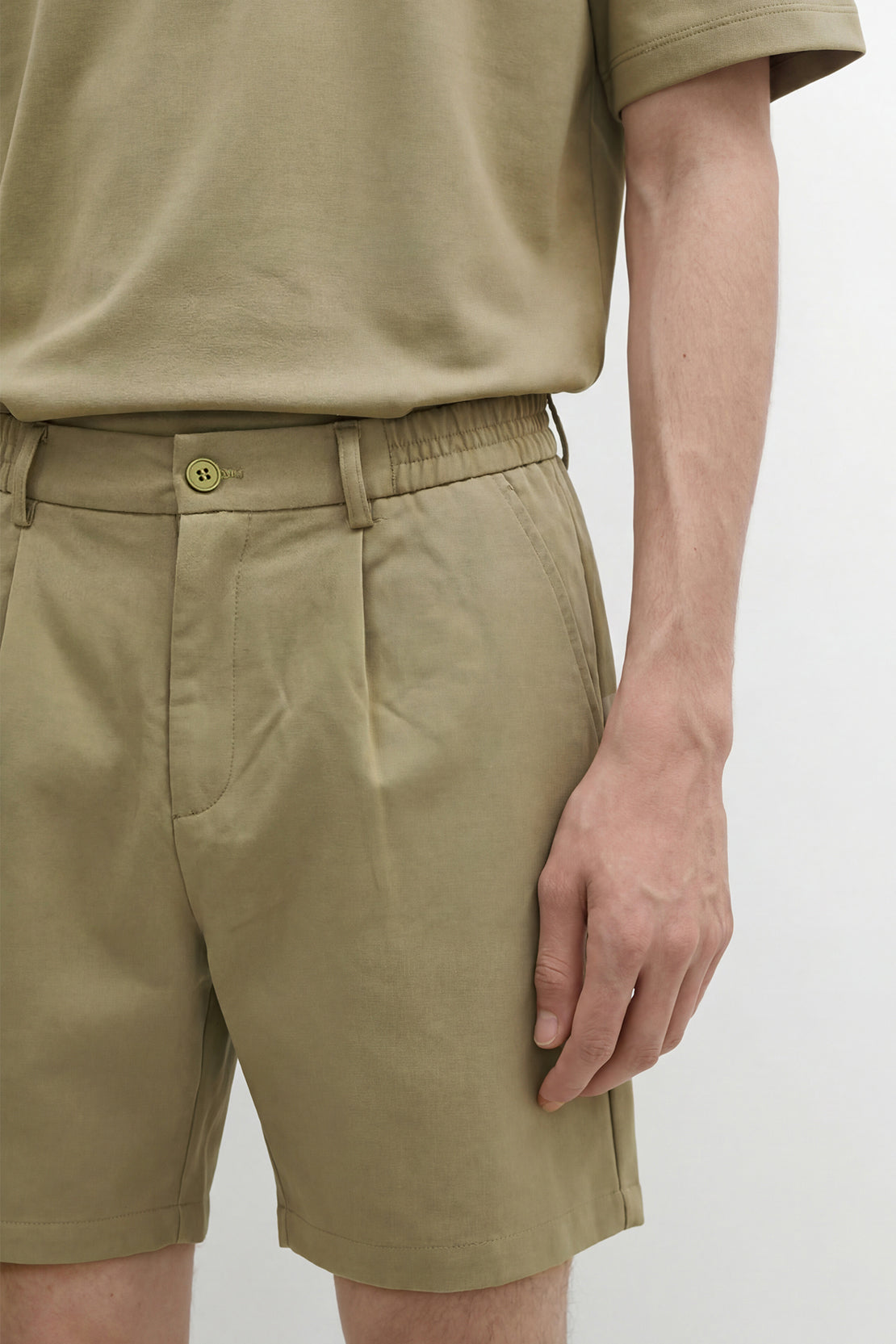 KOKO Modern Weave Shorts – Army Green