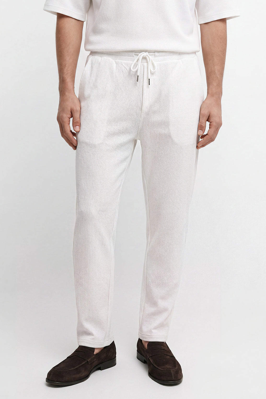 KOKO Craft Knit Co-Ord Bottom – White